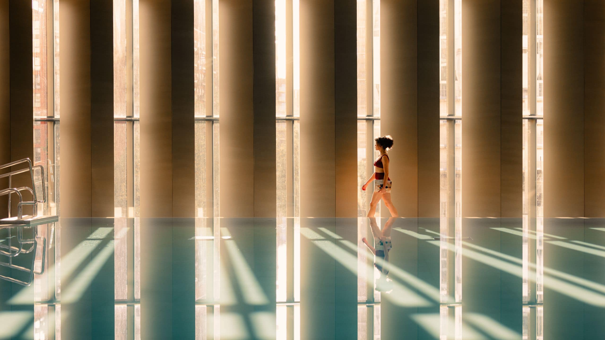 Park Hyatt London River Thames Spa Pool Window And Sunlight