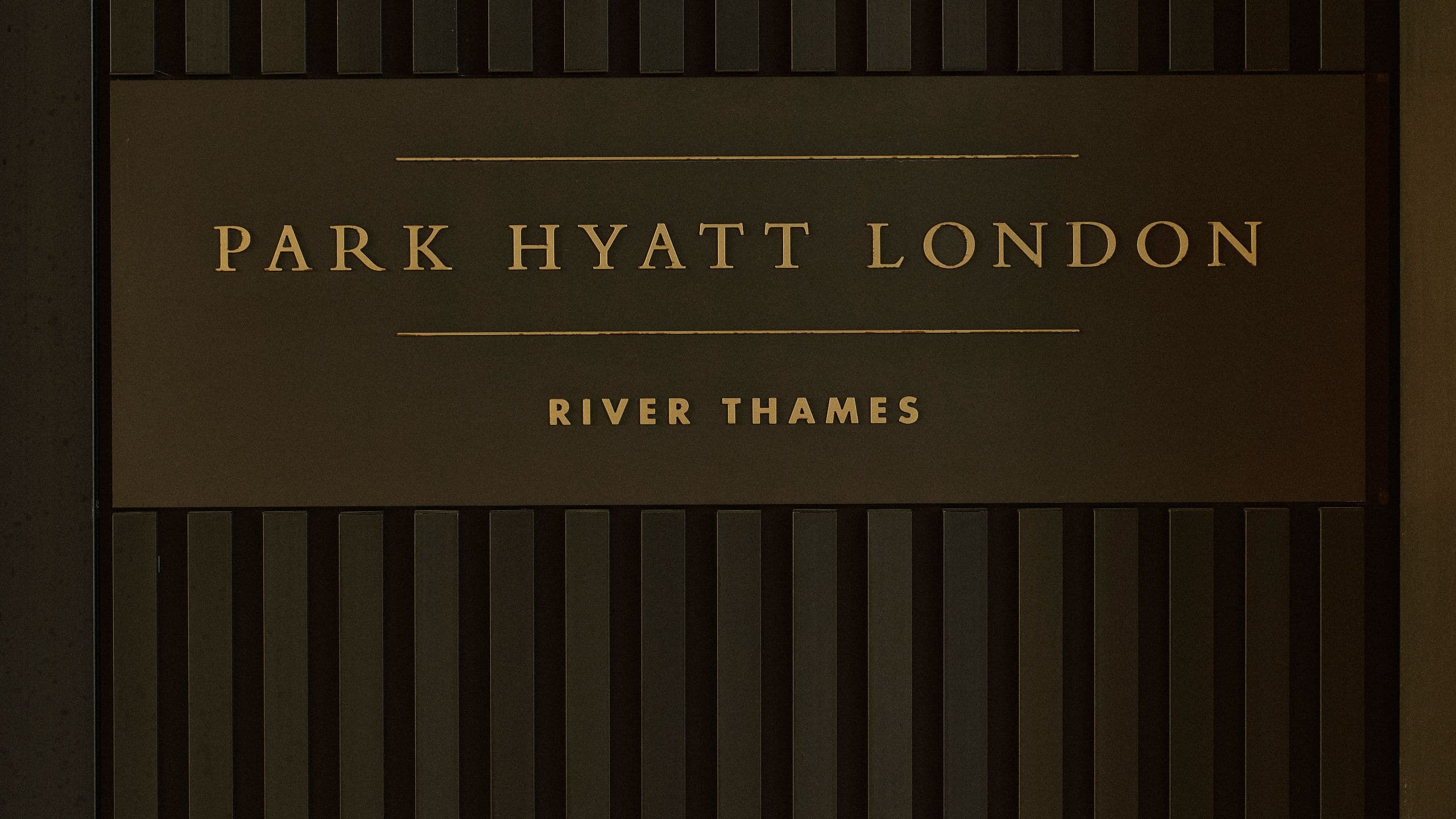 Park Hyatt London River Thames Guest Entrance Park Hyatt Logo