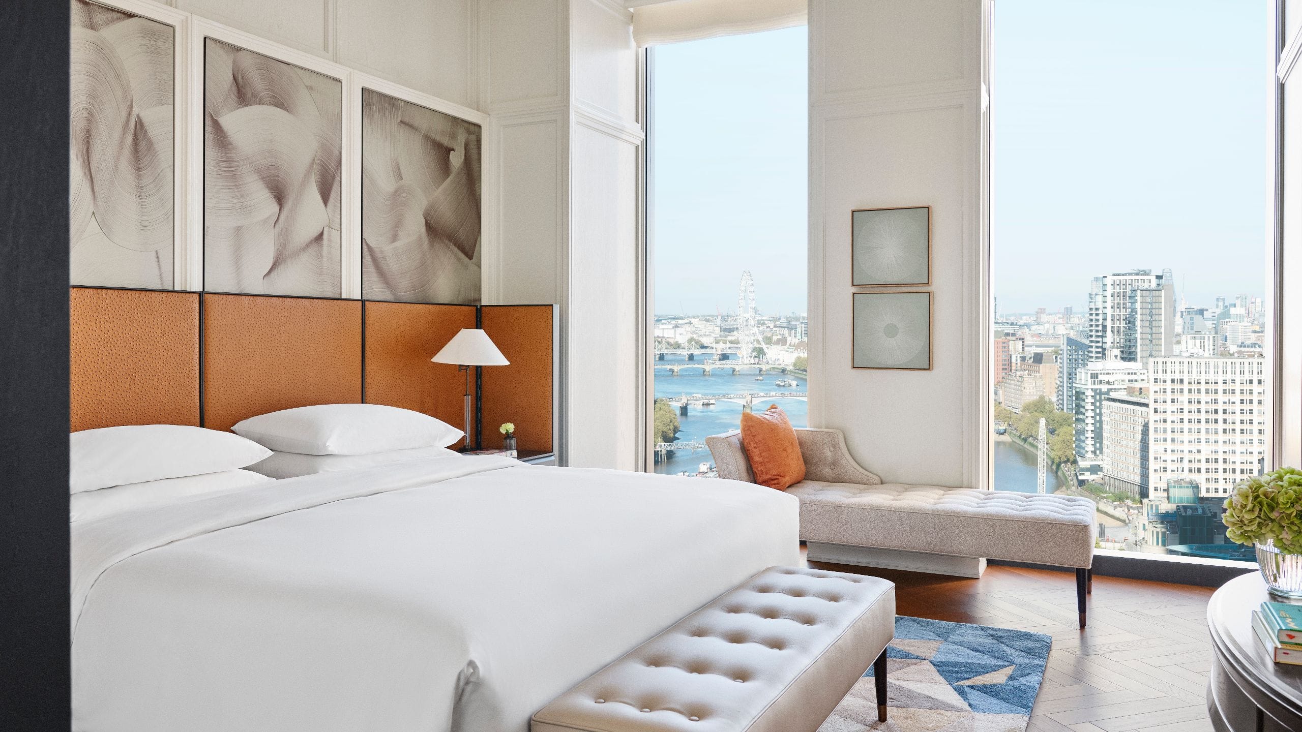 Park Hyatt London River Thames Suite Presidential Bedroom London Eye View