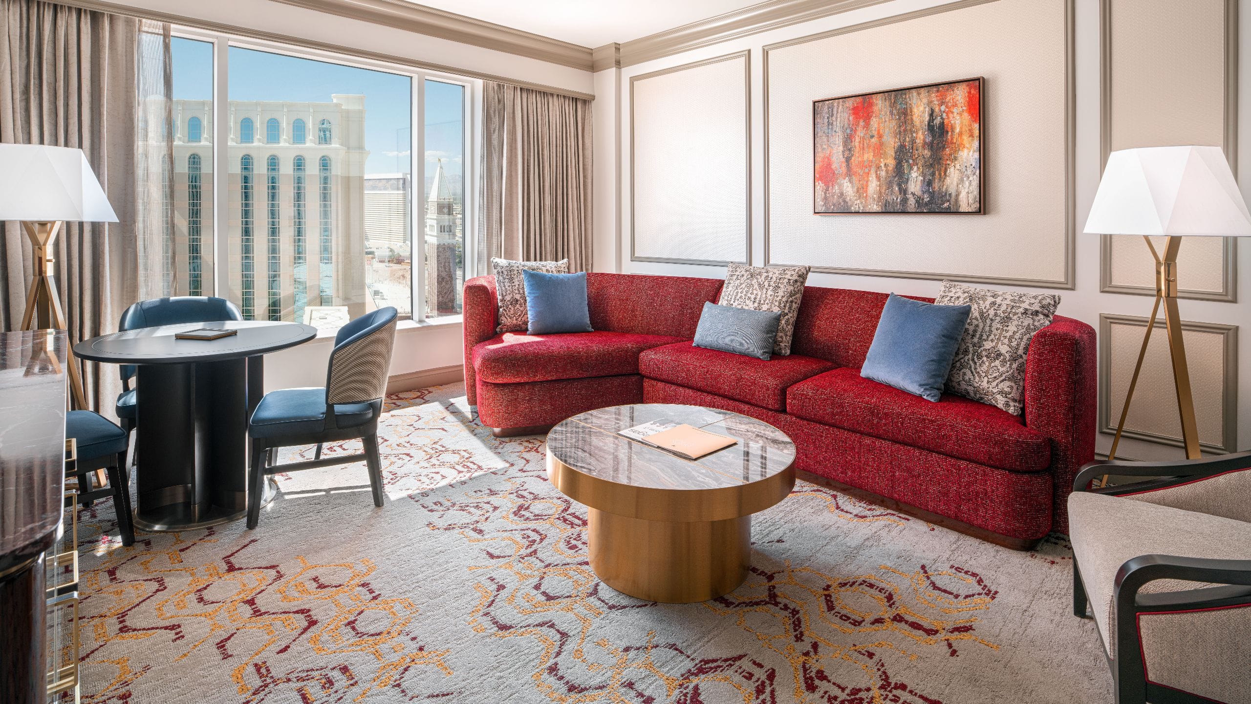 The Venetian Renovated Luxury Suite Living