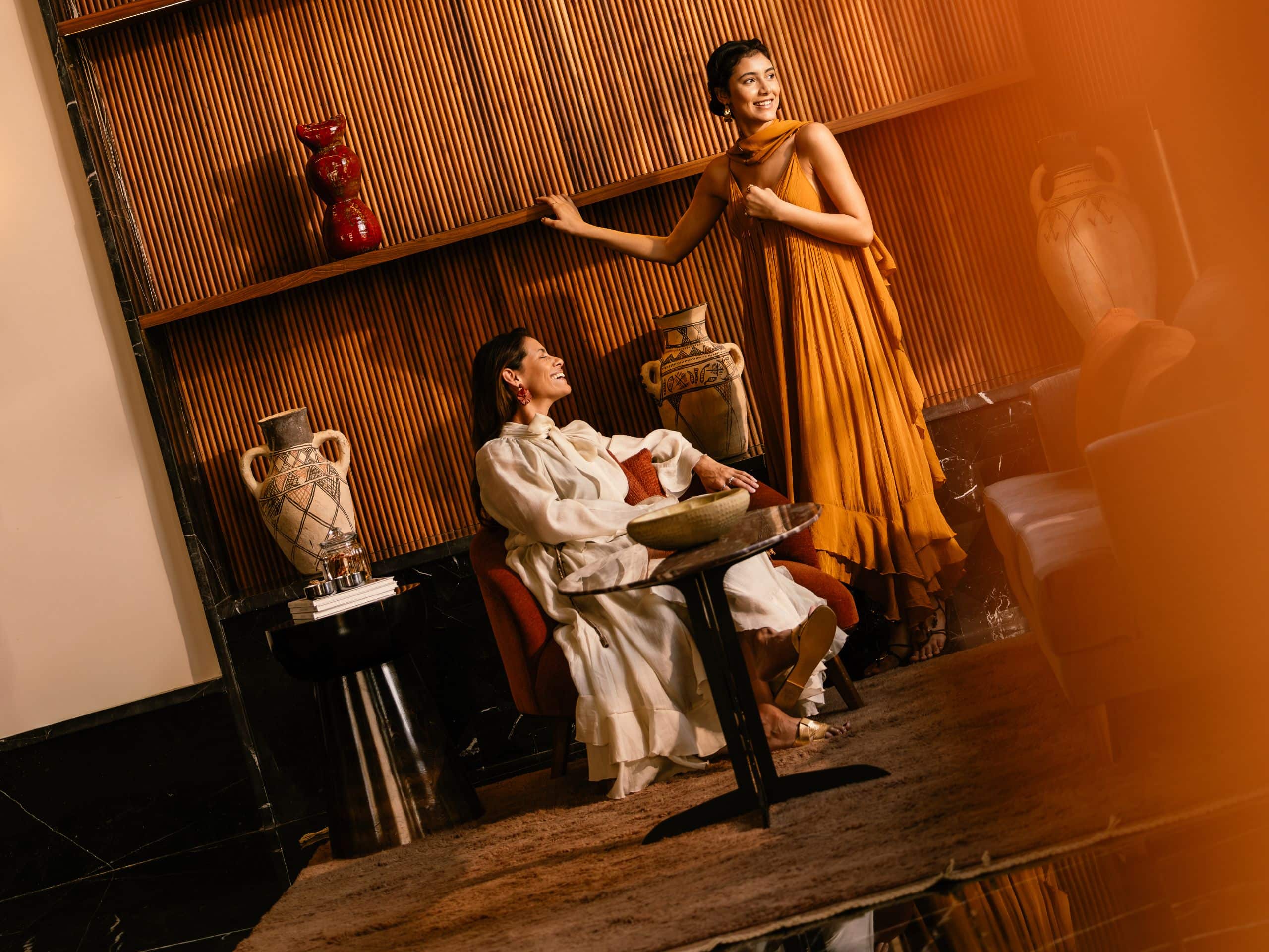 Park Hyatt Marrakech Entrance Woman Bar Pavillon