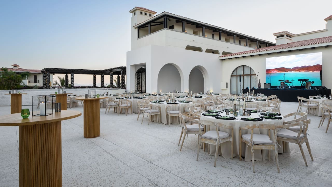 Terrace Cocktail Party Setup