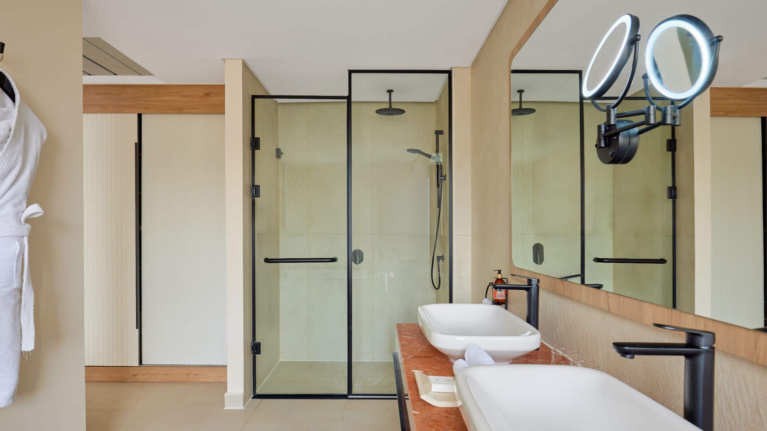 Hyatt Centric Cairo West Premium Suite Pool View Bathroom