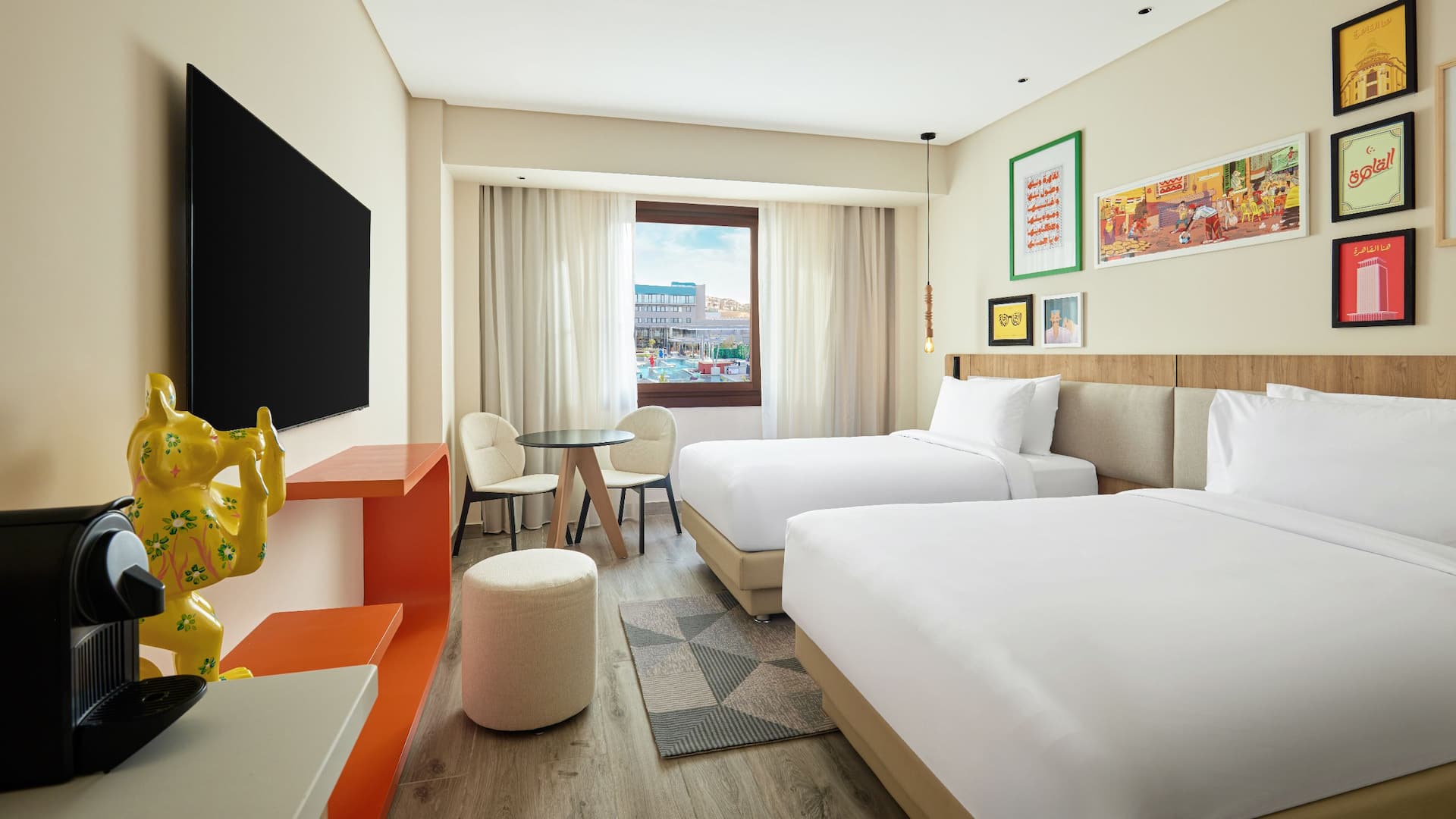 1 of 5 Hyatt Centric Cairo West Twin Bed Pool View