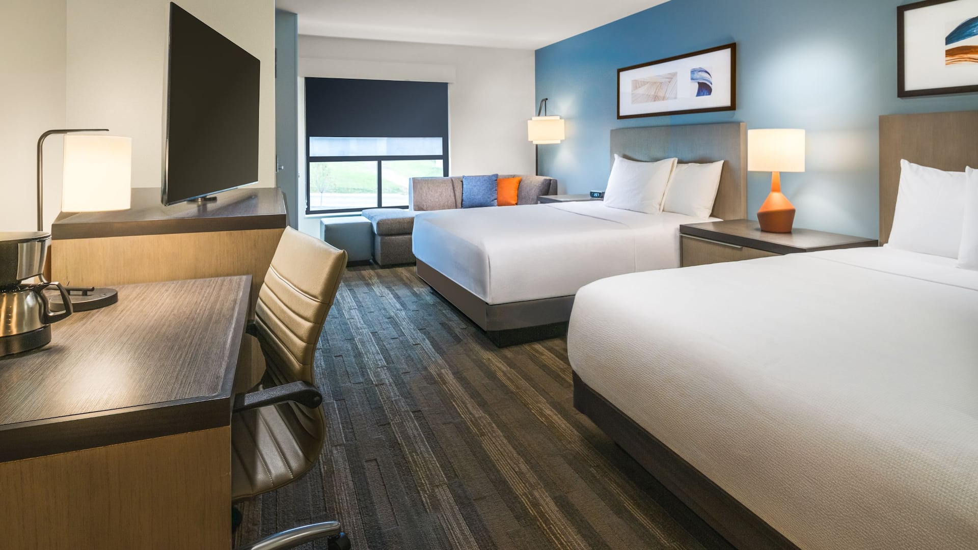 Hyatt House Auburn Hills / Detroit Two Queens Den Wide View