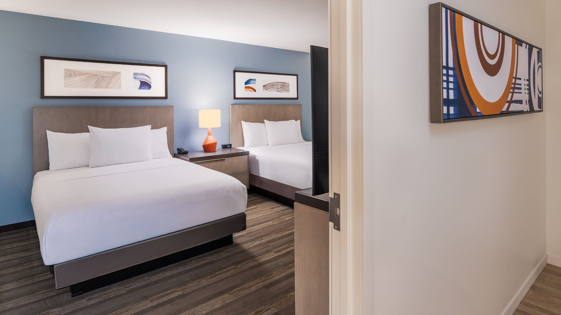 第 5，共 6 Hyatt House Auburn Hills / Detroit Two Queen Guest Bedroom