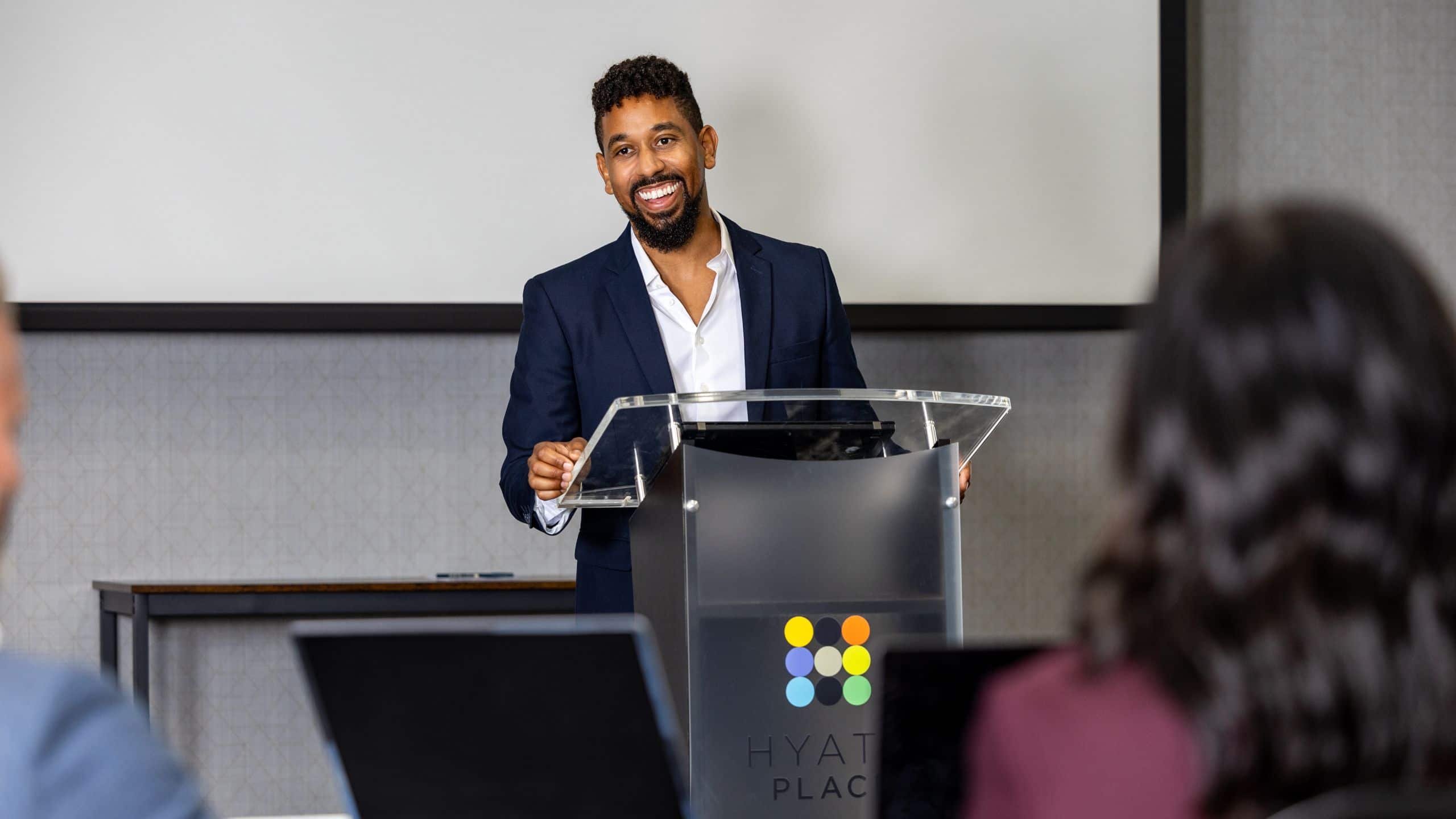 Hyatt Place HP_P0584 Business Meeting Man Presentation