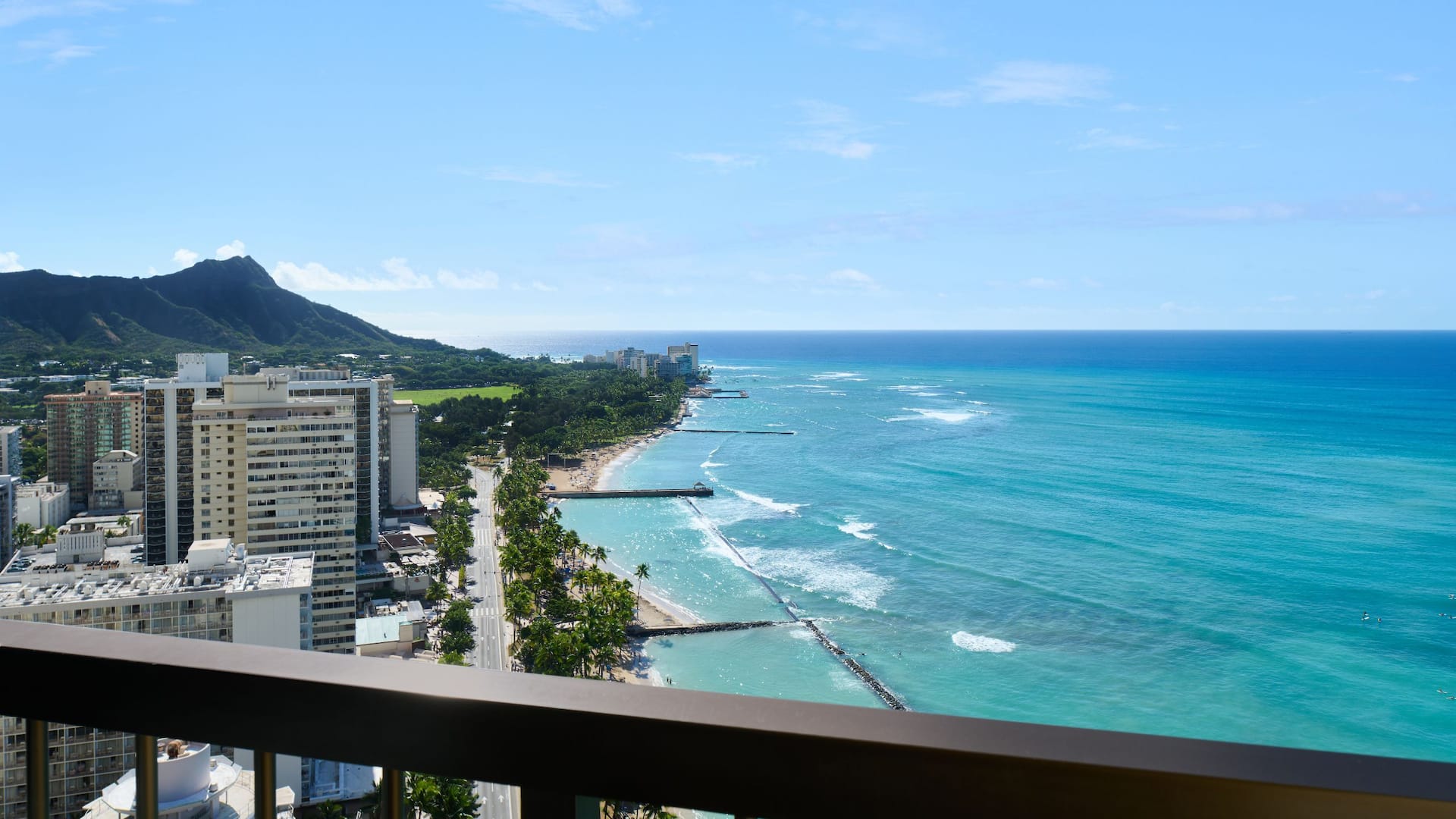 Hyatt Regency Waikiki Beach Resort and Spa One King Bed Diamond Head Ocean Front Jr Suite View