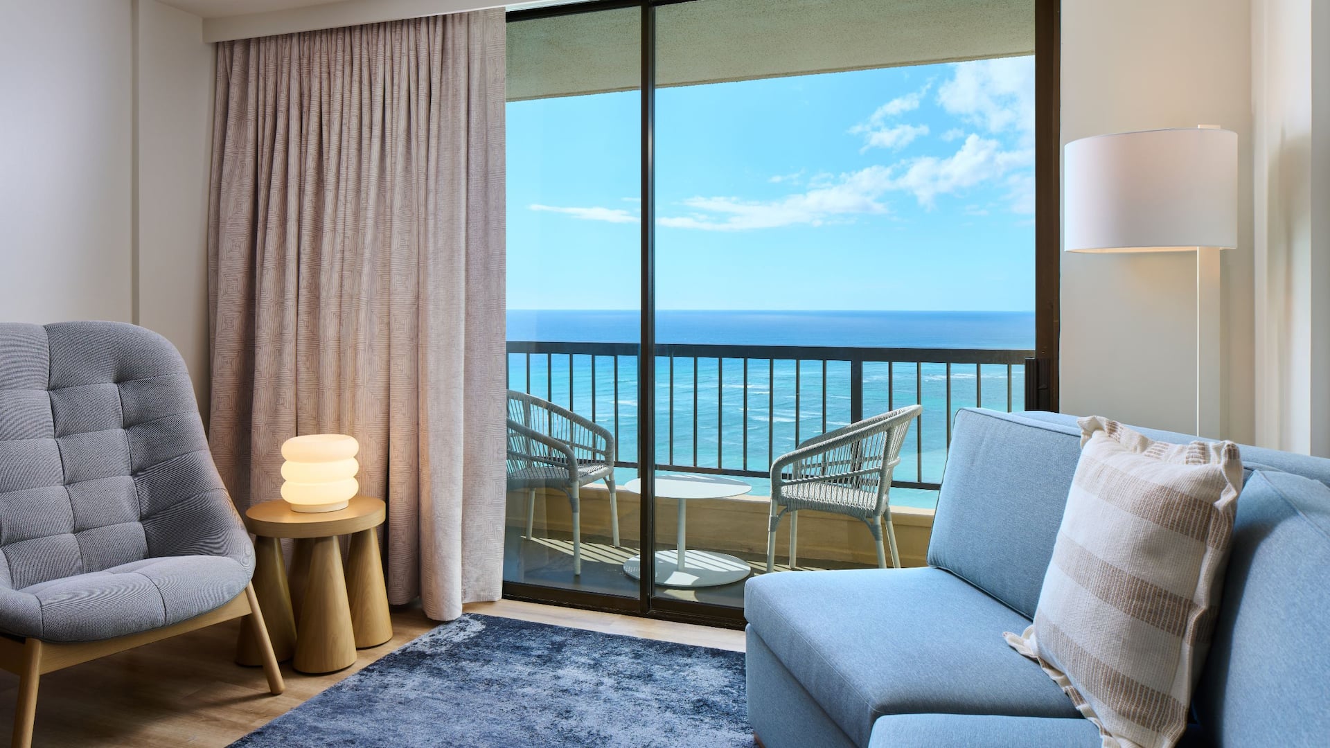 Hyatt Regency Waikiki Beach Resort and Spa One King Bed Jr Suite Living Area
