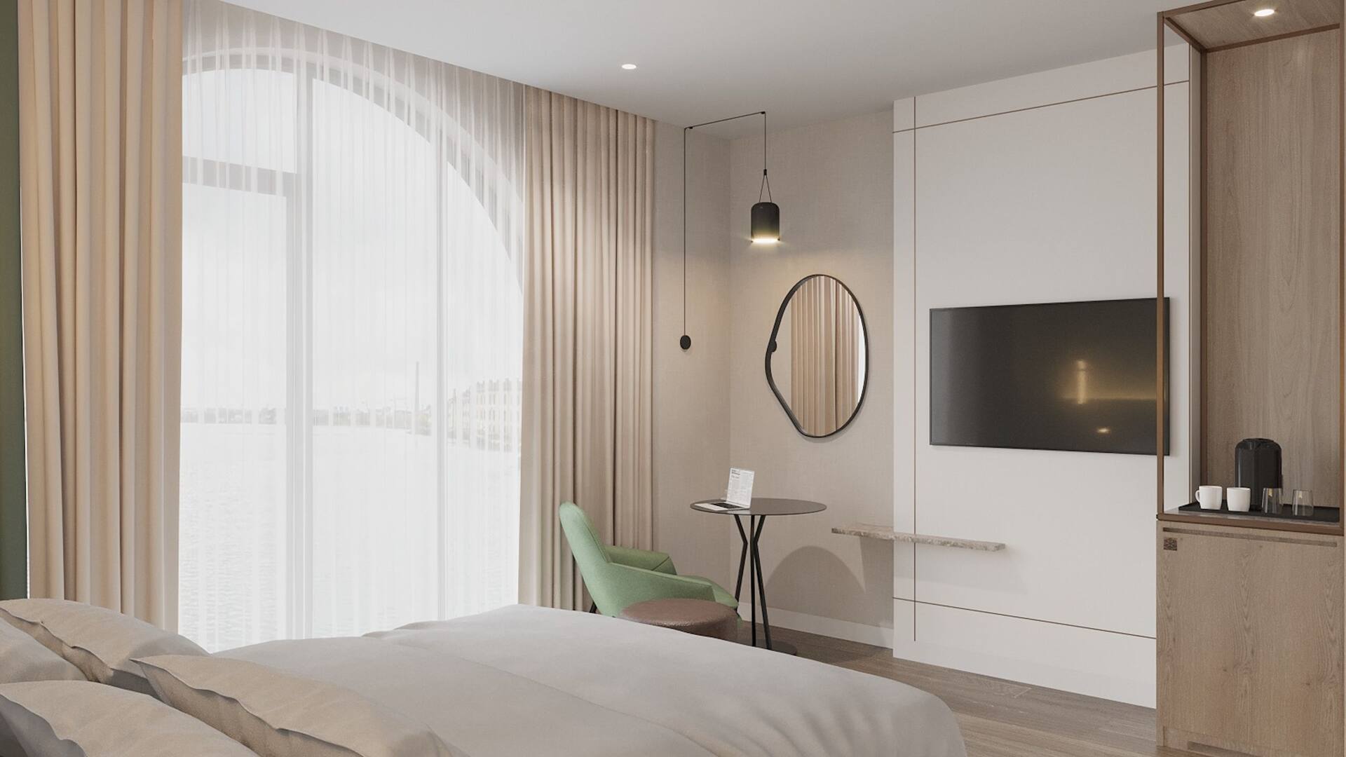 Hyatt Place Tallinn Accessible Room Bed With Window