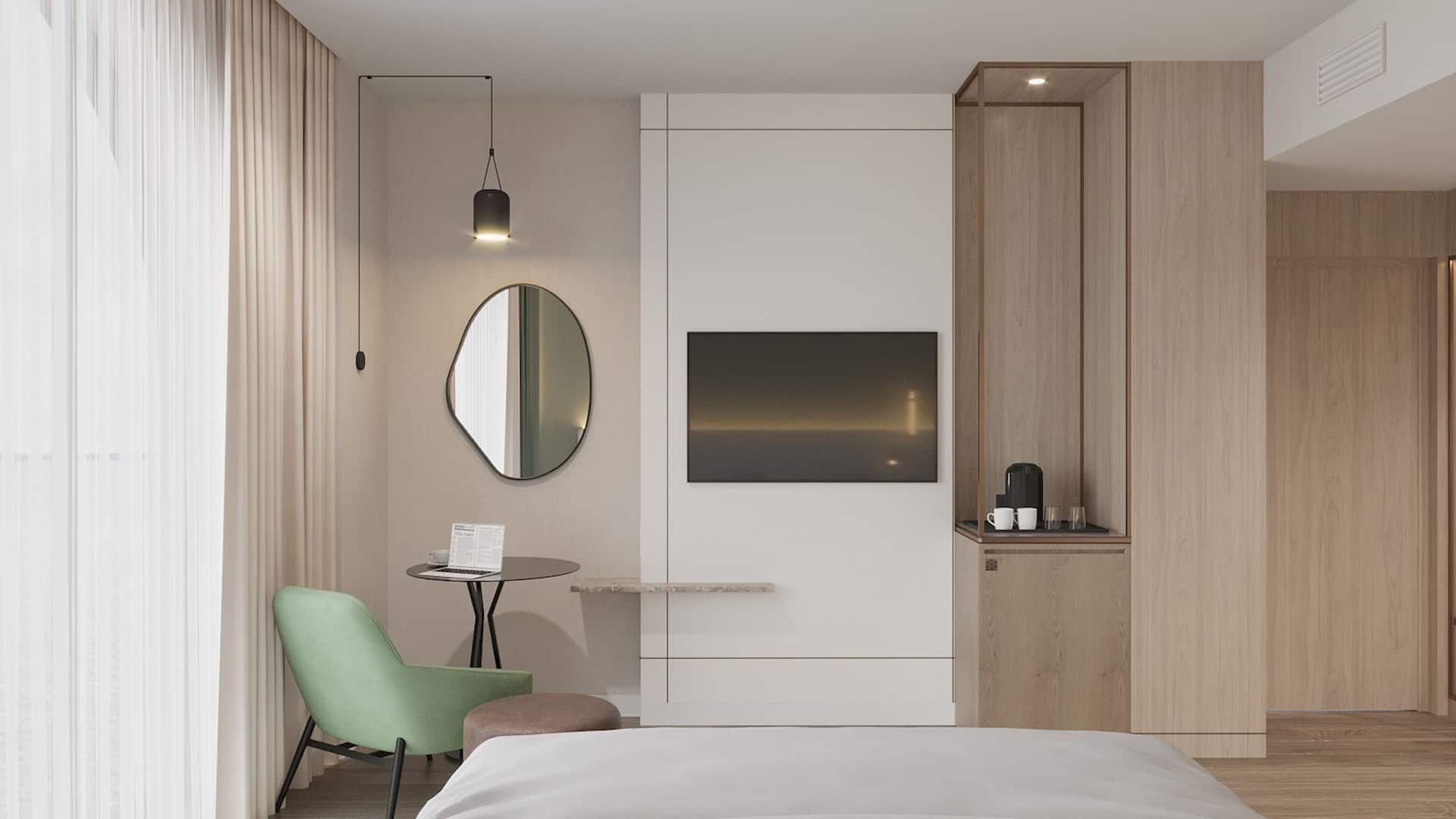 Hyatt Place Tallinn Accessible Room Desk And Tv