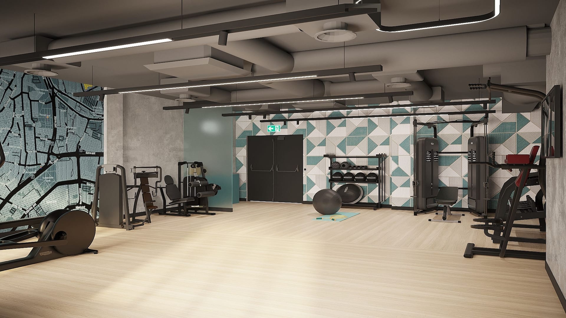 Hyatt Place Tallinn Fitness Centre Strength Equipment