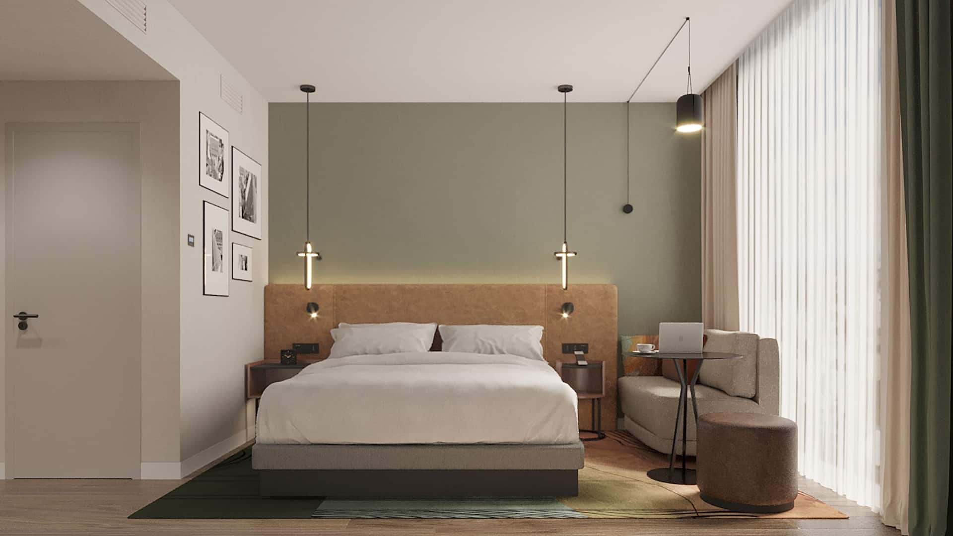 Hyatt Place Tallinn Kind Bed Guestroom Front View