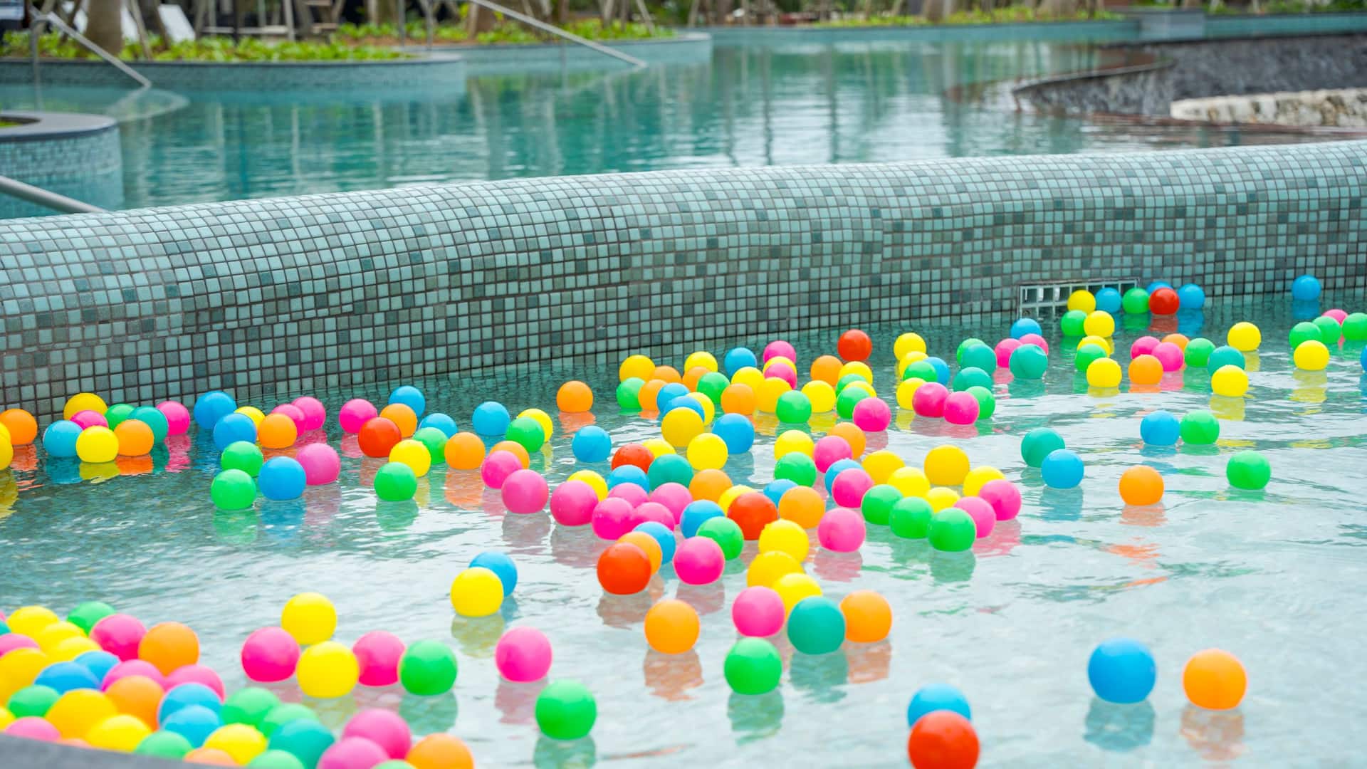 Hyatt Regency Seragaki Island, Okinawa Kids Pool Area Water Balls