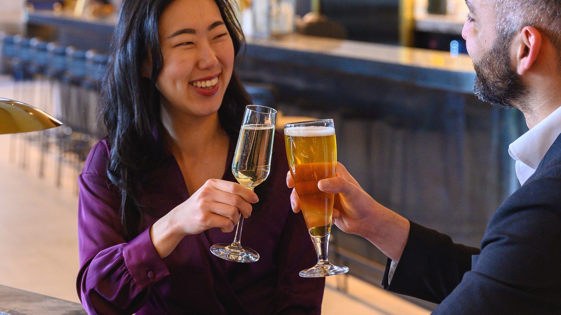 Hyatt Place Melbourne Caribbean Park Archies Farm Restaurant Bar Couple Cheers