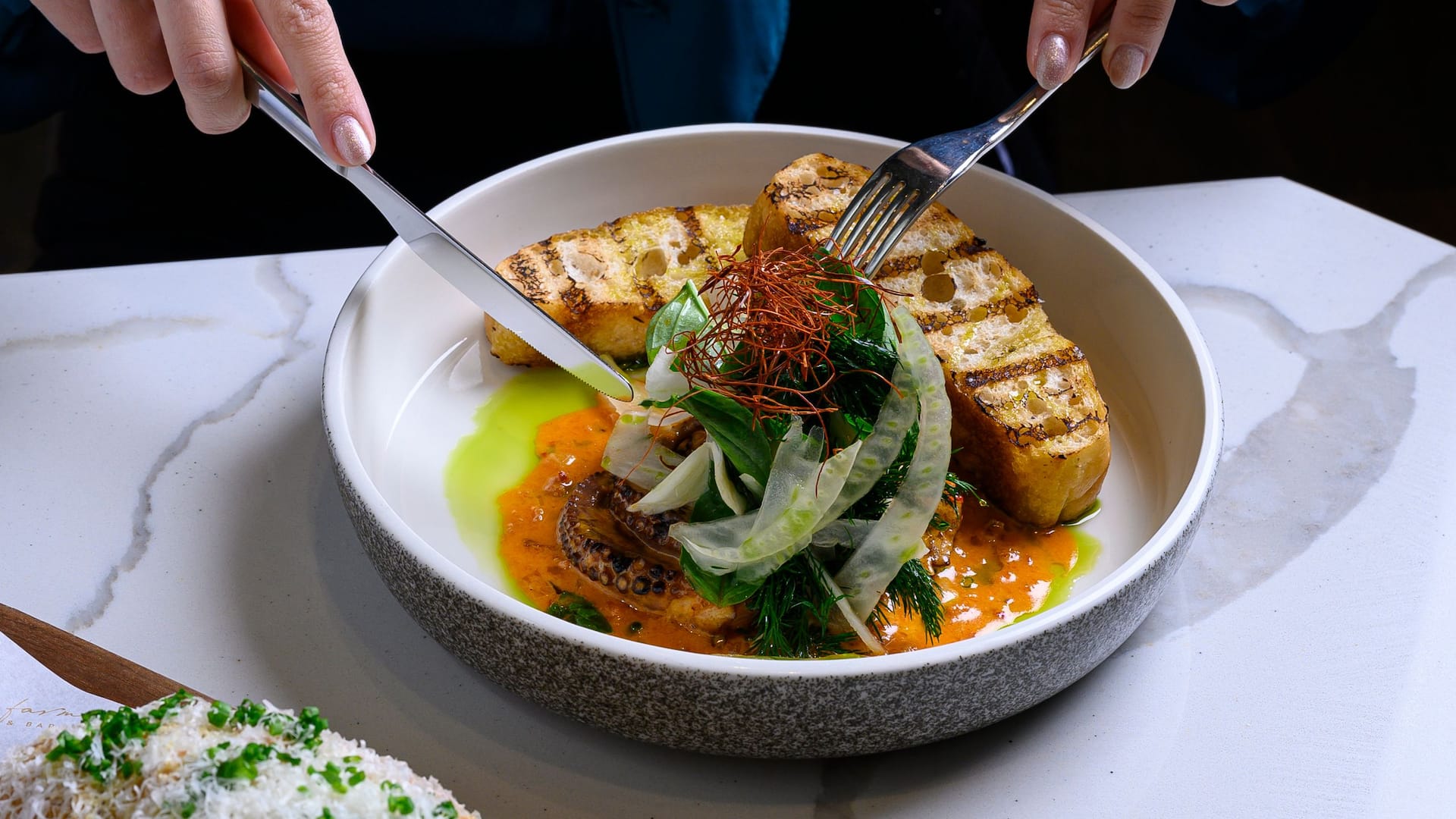 Hyatt Place Melbourne Caribbean Park Archies Farm Restaurant Bar Octopus Bread