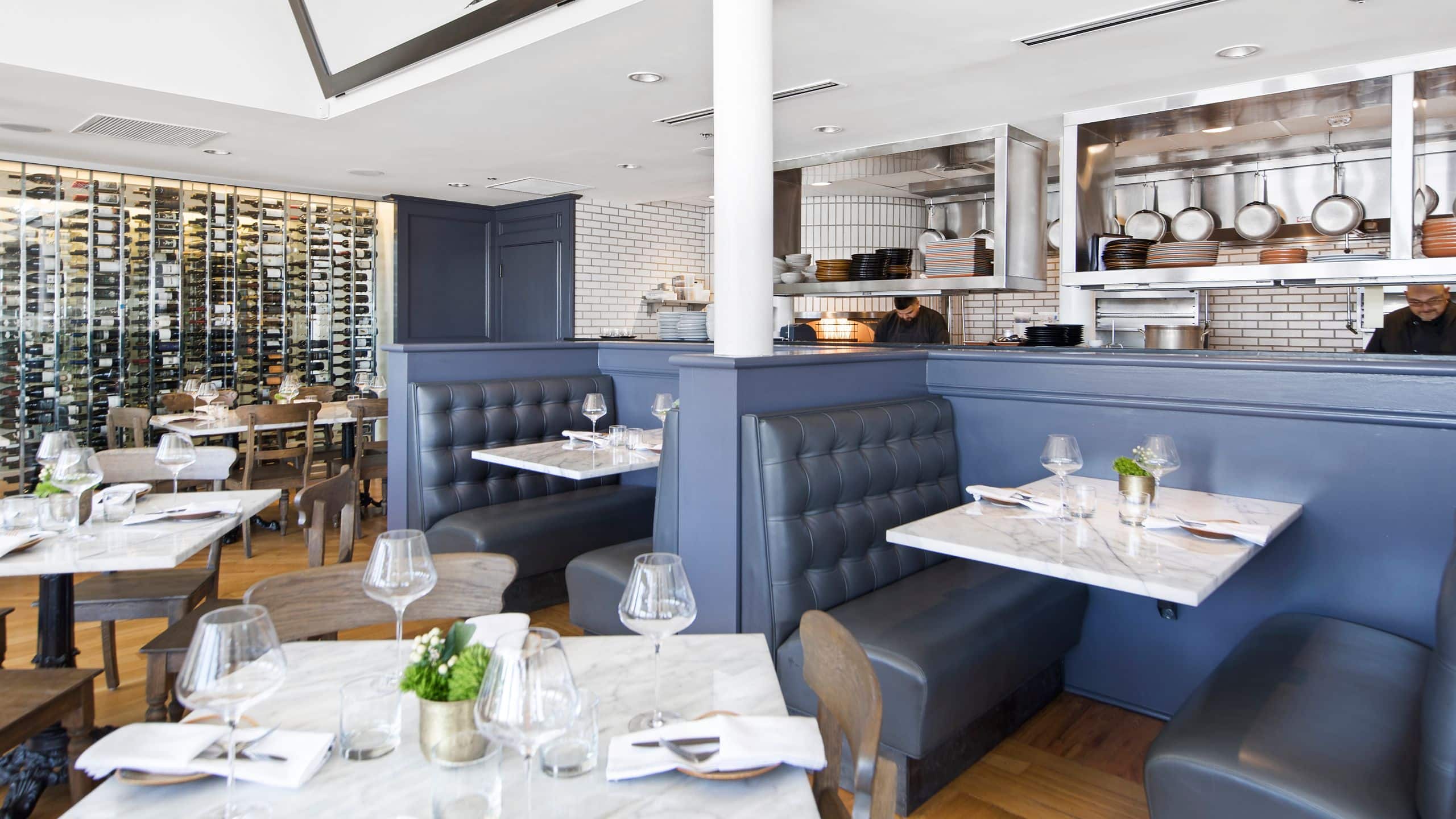 The Fairmount Nonna Osteria Banquettes And Open Kitchen