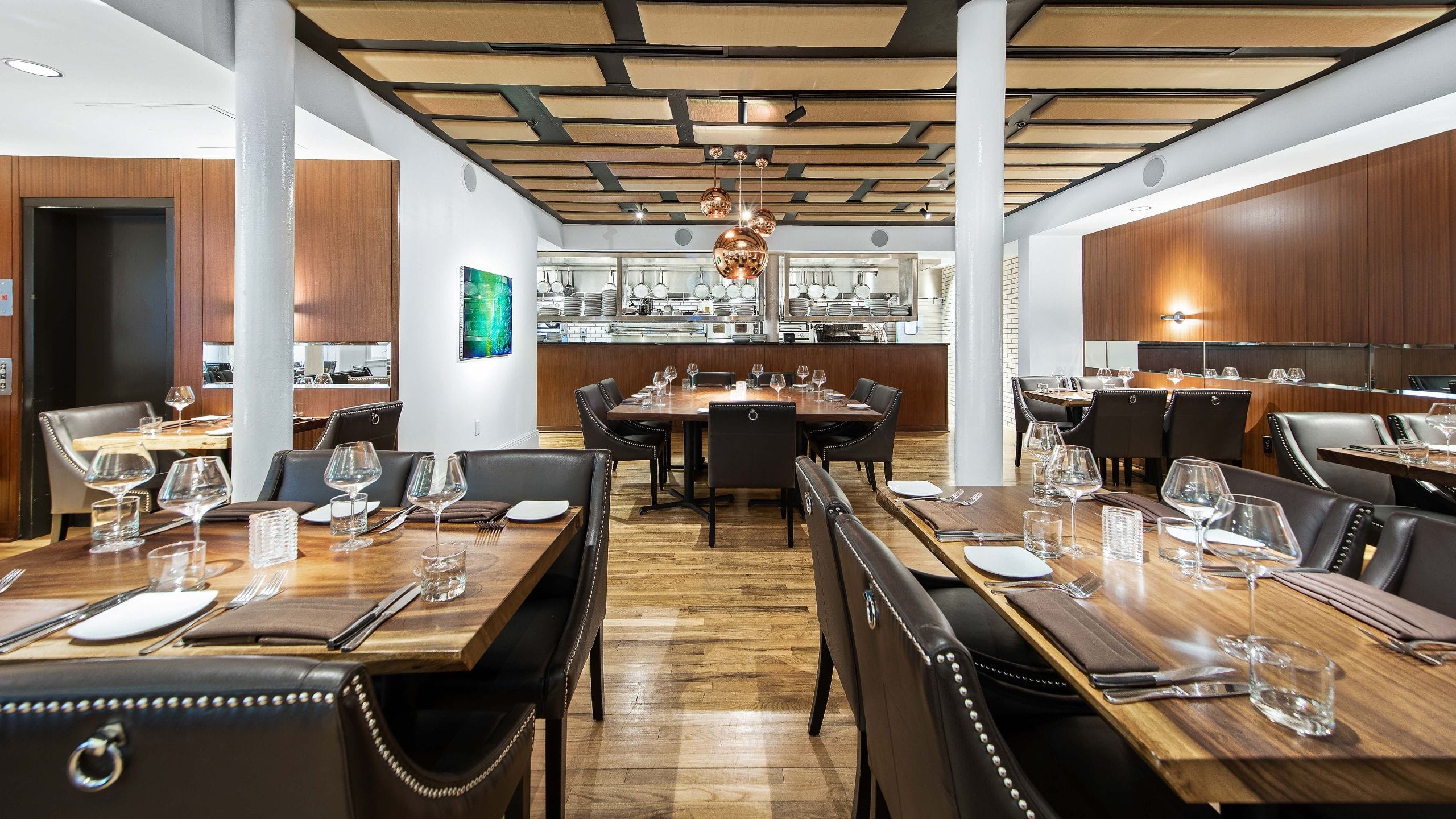 The Fairmount Prime Dining Room Center Table and Kitchen