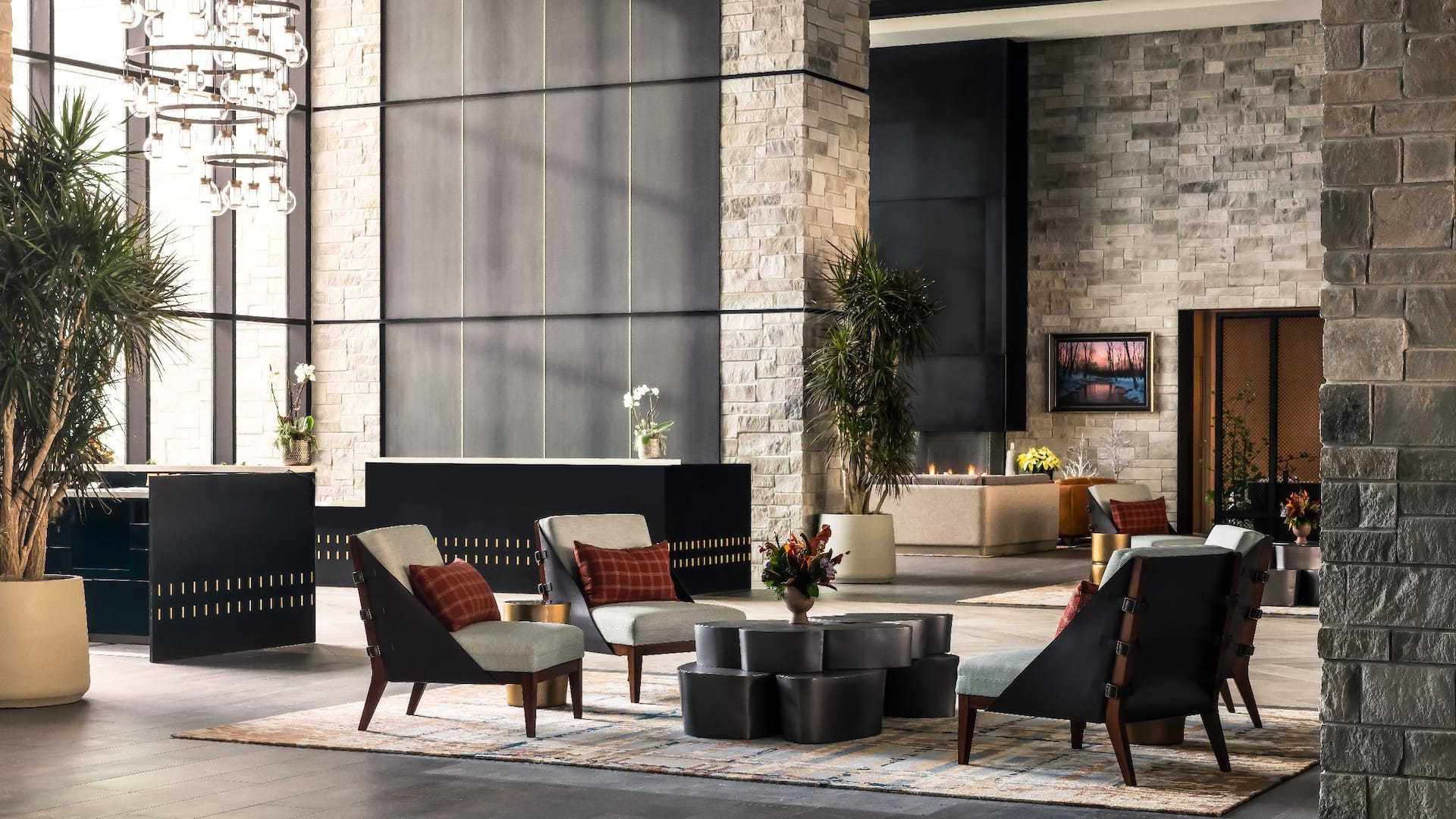 Grand Hyatt Deer Valley Lobby View Towards Concierg