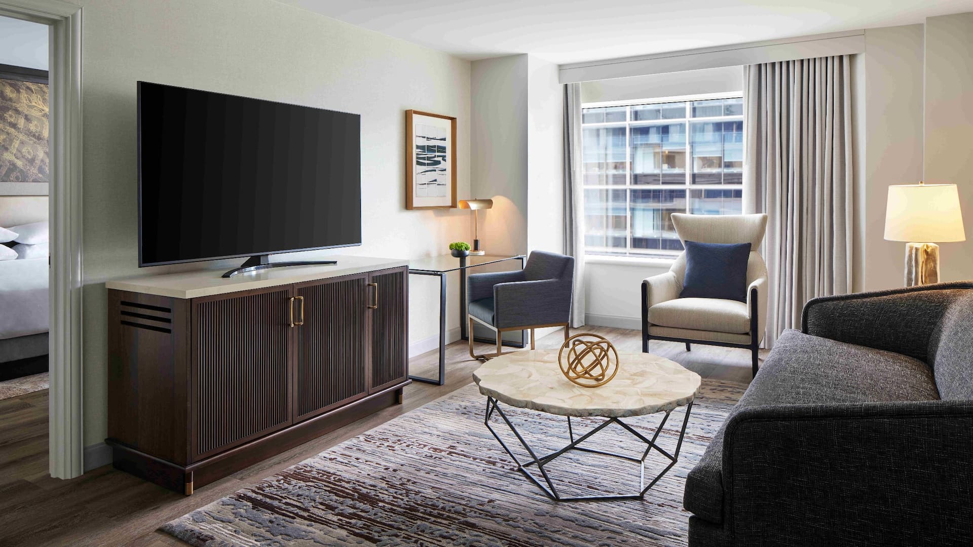 1 of 3 Grand Hyatt Washington Executive King Suite Living Space