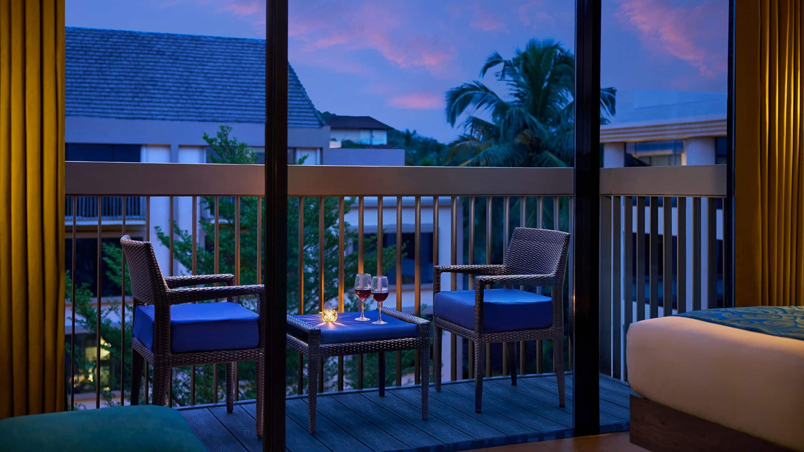 Hyatt Centric Candolim Goa Twin Balcony Guestroom Balcony Sunset