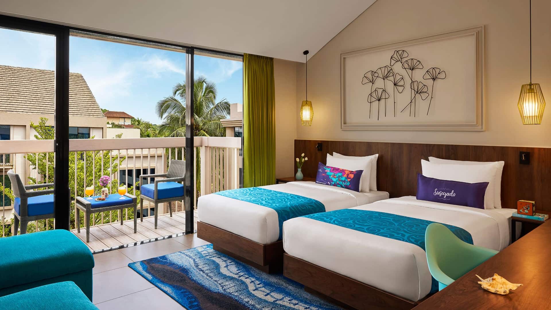 3/5 Hyatt Centric Candolim Goa Twin Balcony Guestroom Pool View