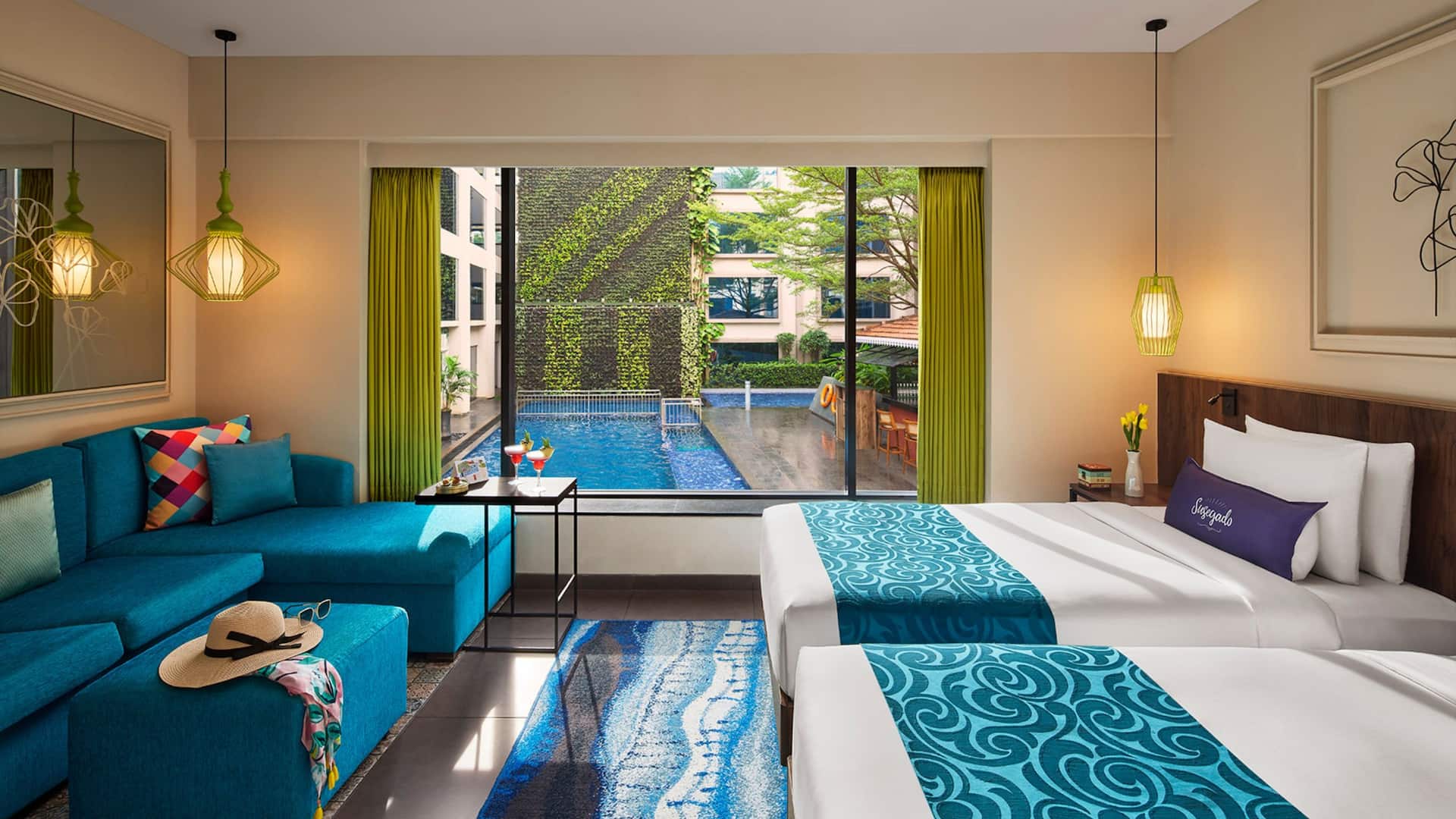 3/5 Hyatt Centric Candolim Goa Twin Guestroom Pool View