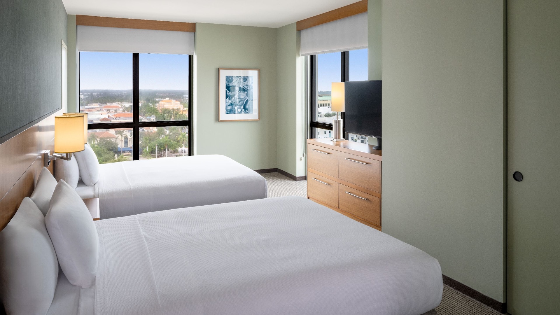 Hyatt Place Boca Raton/Downtown Executive Suites Double Queen Bedroom