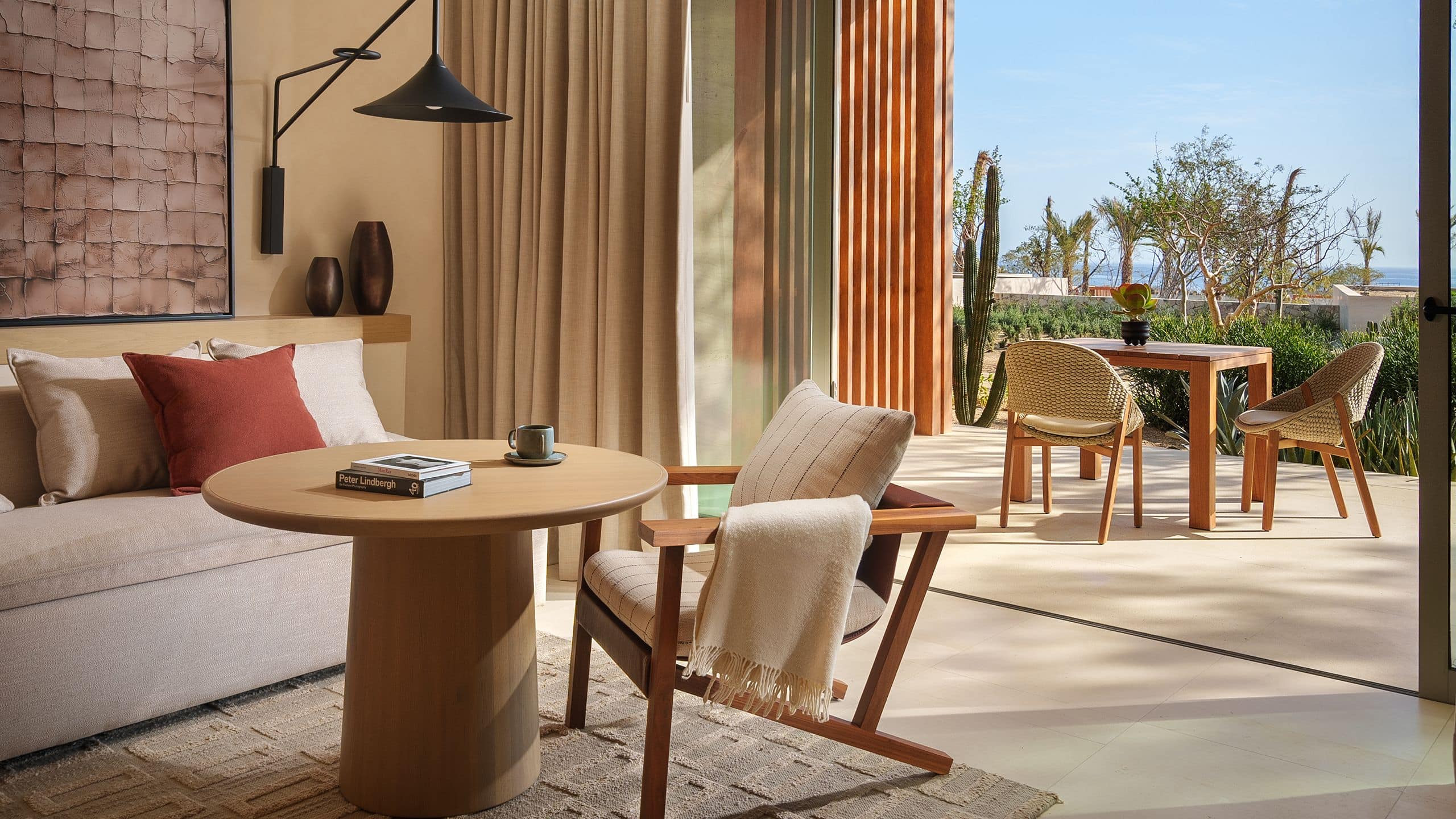 1 of 4 Park Hyatt Los Cabos at Cabo Del Sol Plunge Pool Suite Living and Patio Wide