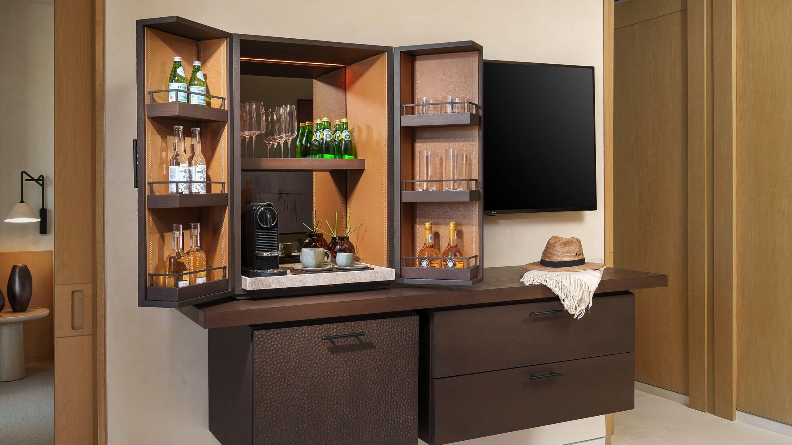 3 of 4 Park Hyatt Los Cabos at Cabo Del Sol Plunge Pool Suite Open Stocked Mini Bar