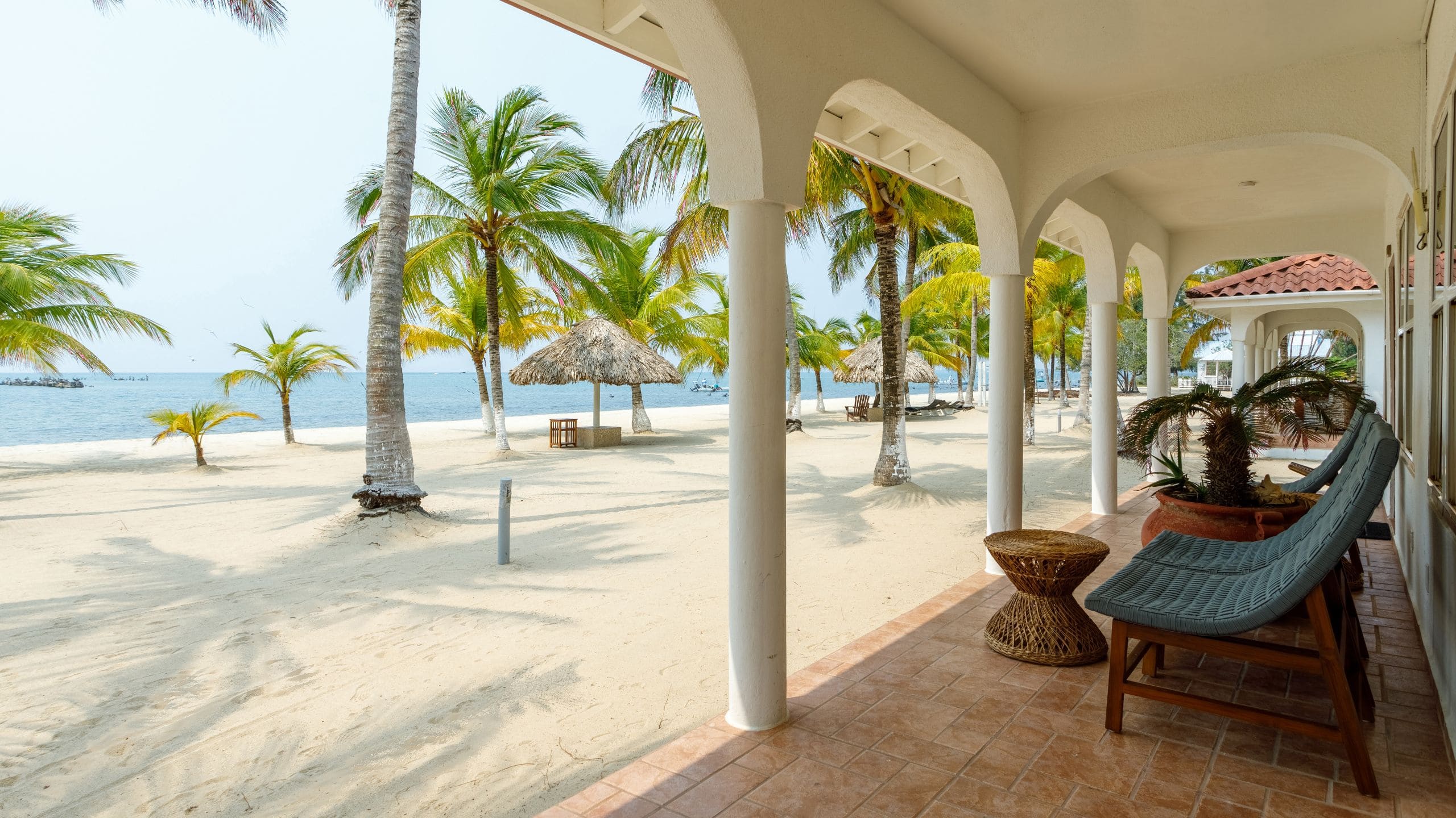 Placencia Resort Villa Deck And View