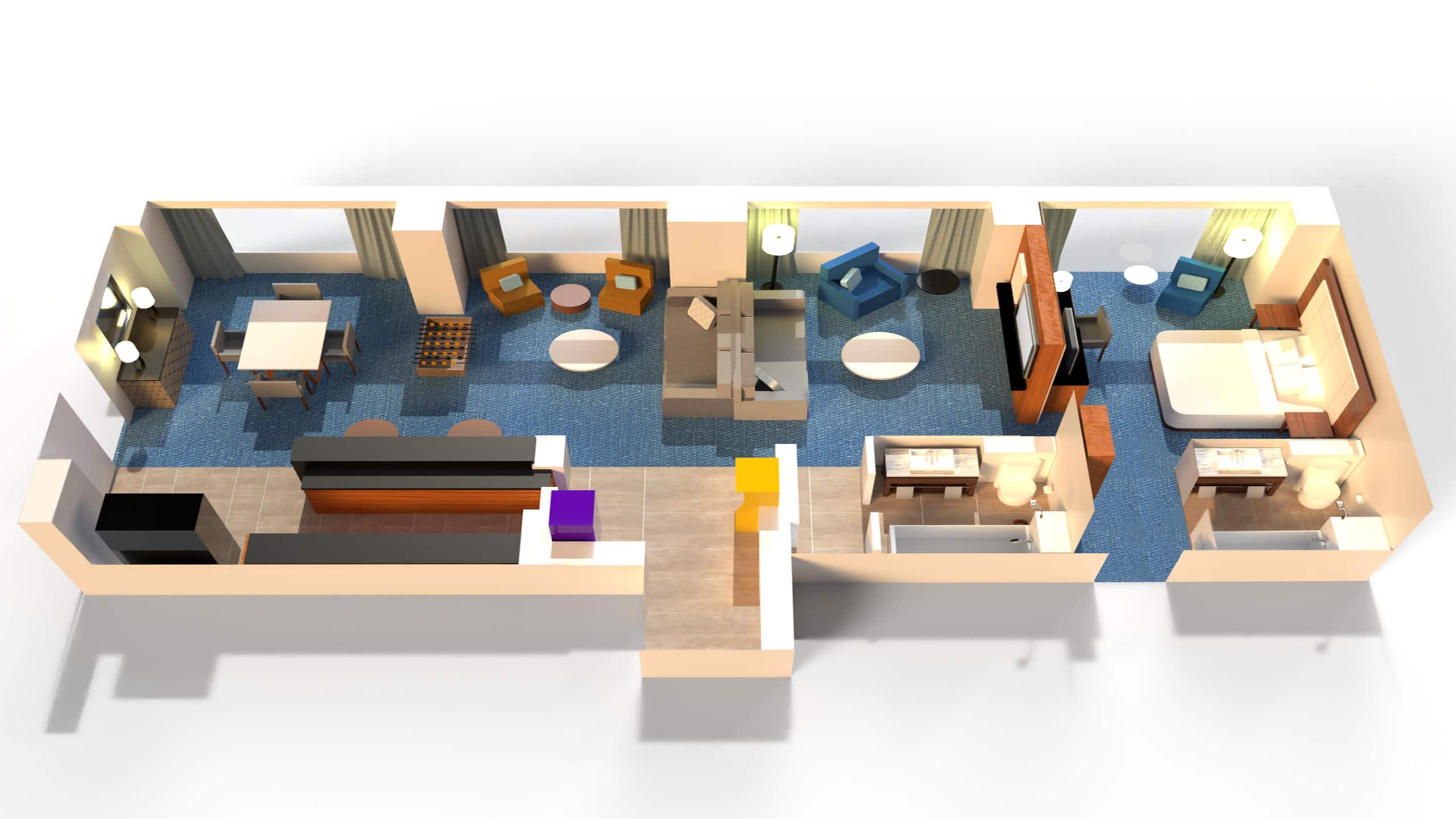 Grand Hyatt San Antonio River Walk Gamer Suite