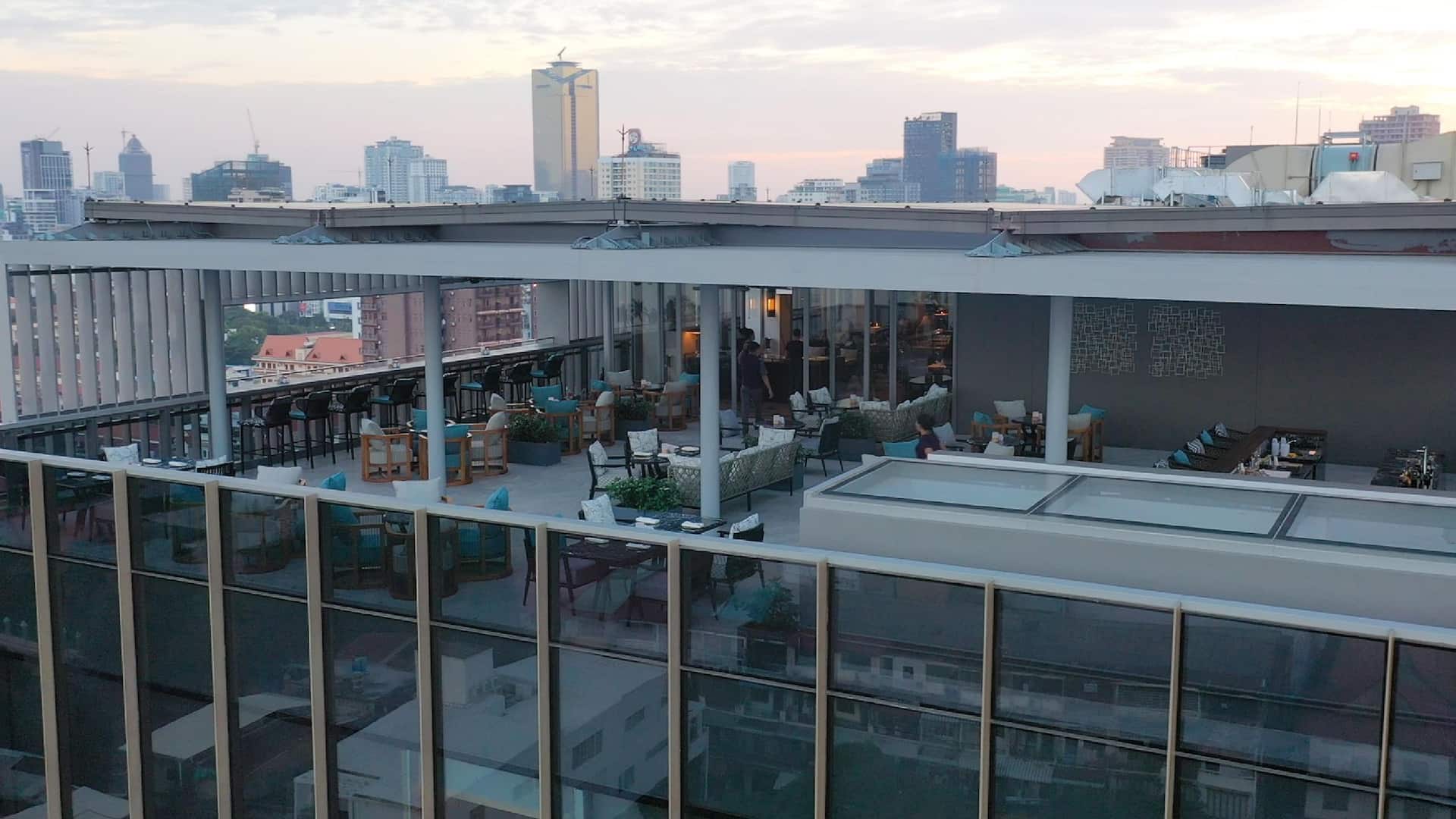 Hyatt Regency Phnom Penh Fivefive Rooftop City View
