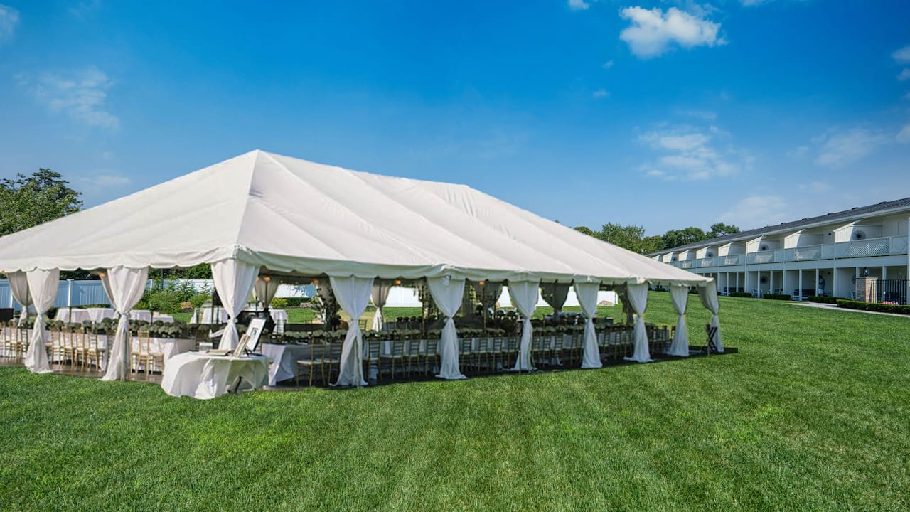 Tent on Lawn