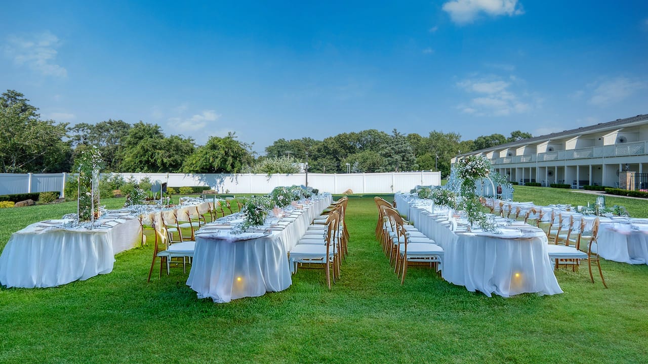 Wedding On Lawn