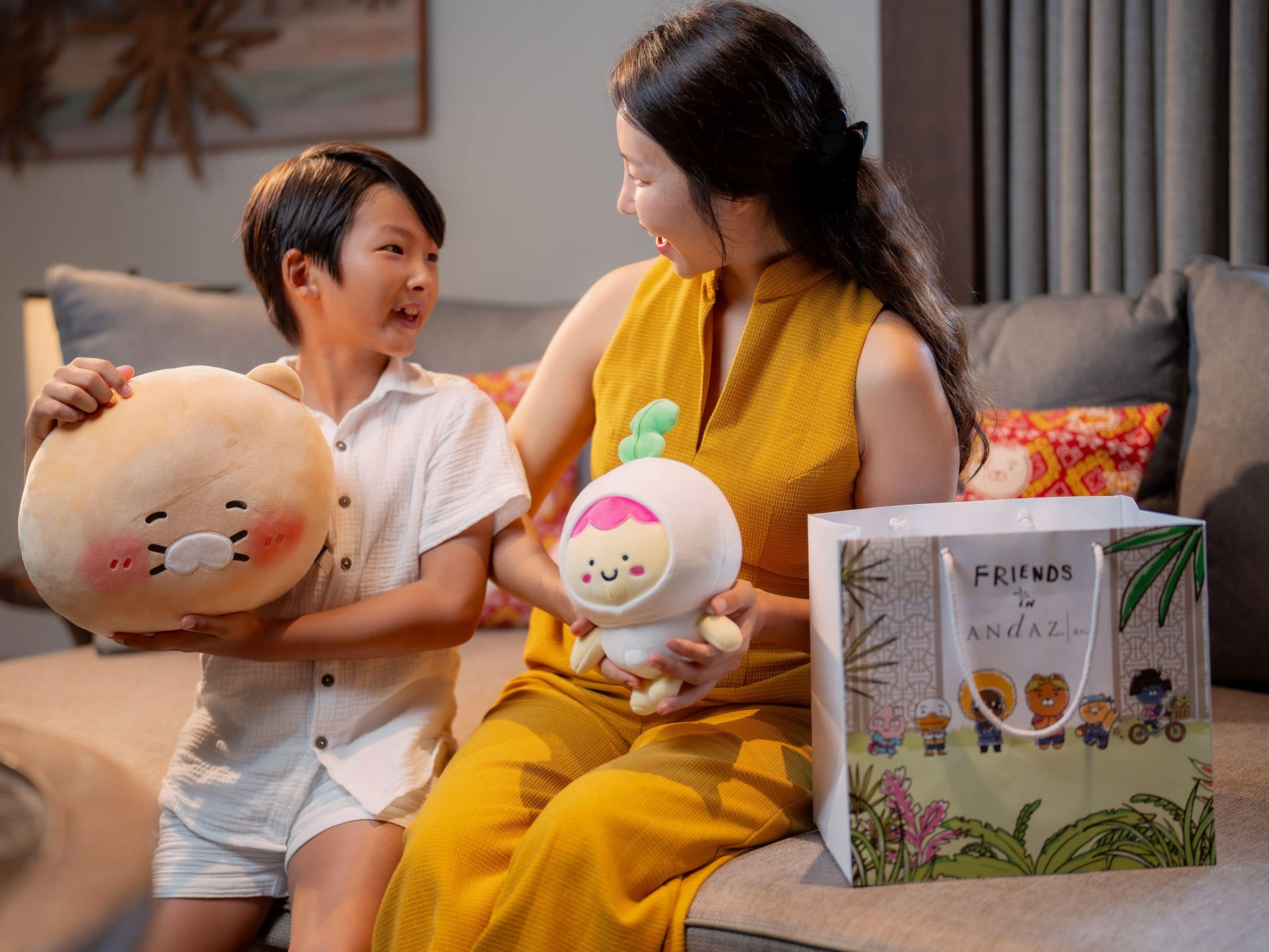 Andaz Bali Kakao Friends Mom And Kids Together