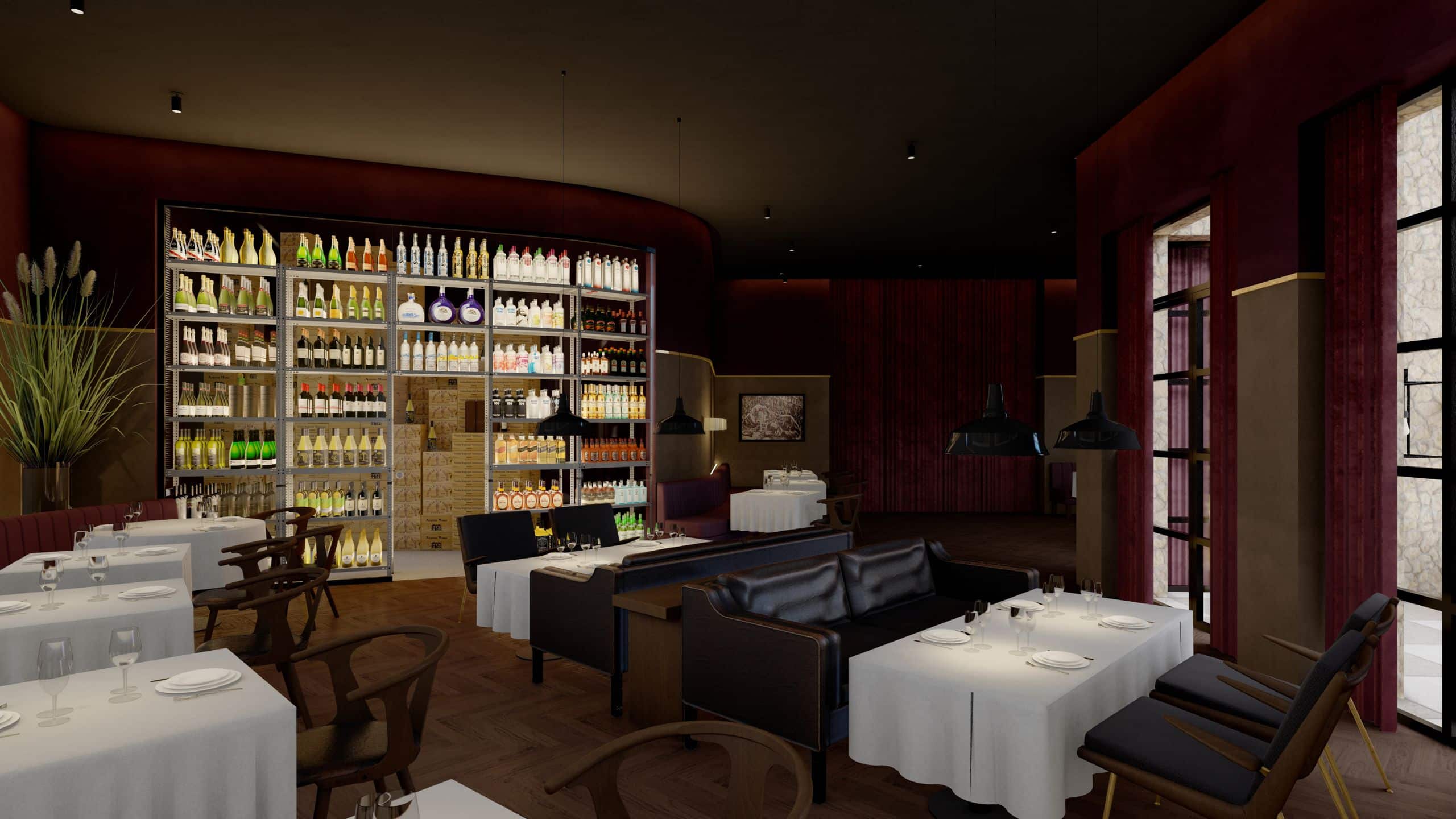 1 de 1 Hyatt Centric Querétaro Speakeasy Seating Area And Wine Cellar