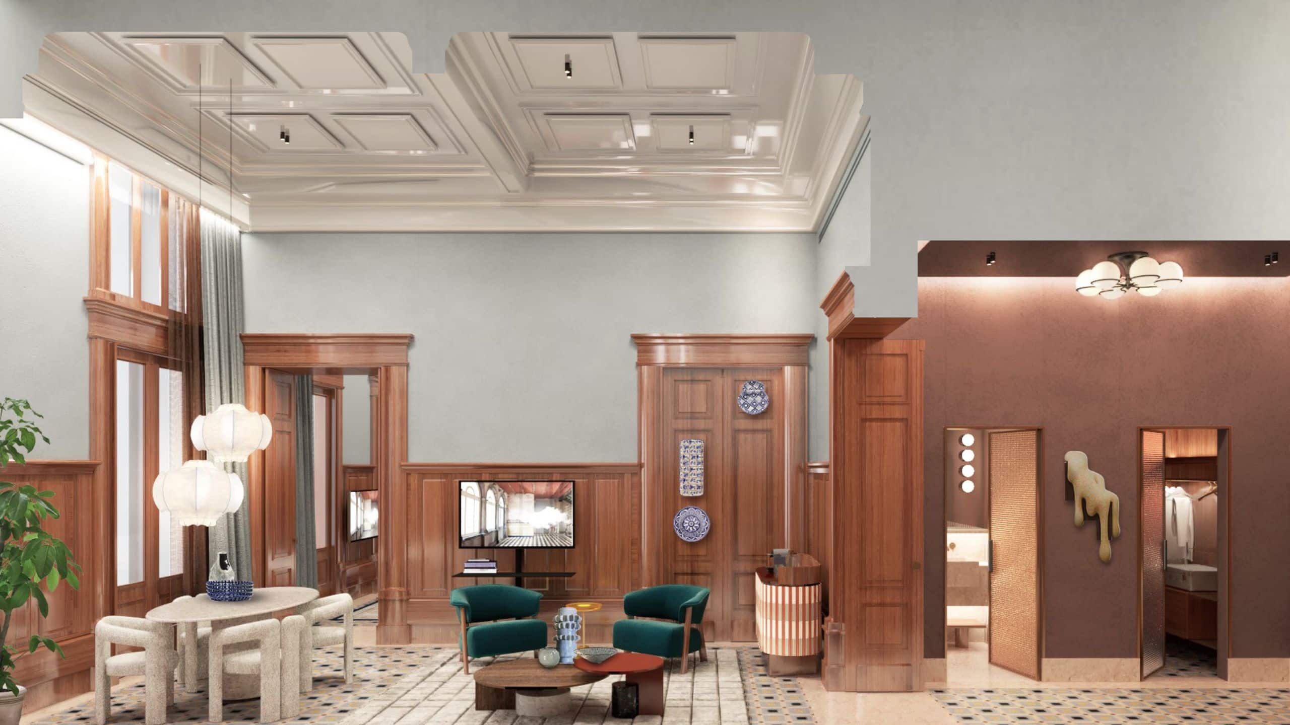 Andaz Lisbon Loft Suite Section Entrance Living