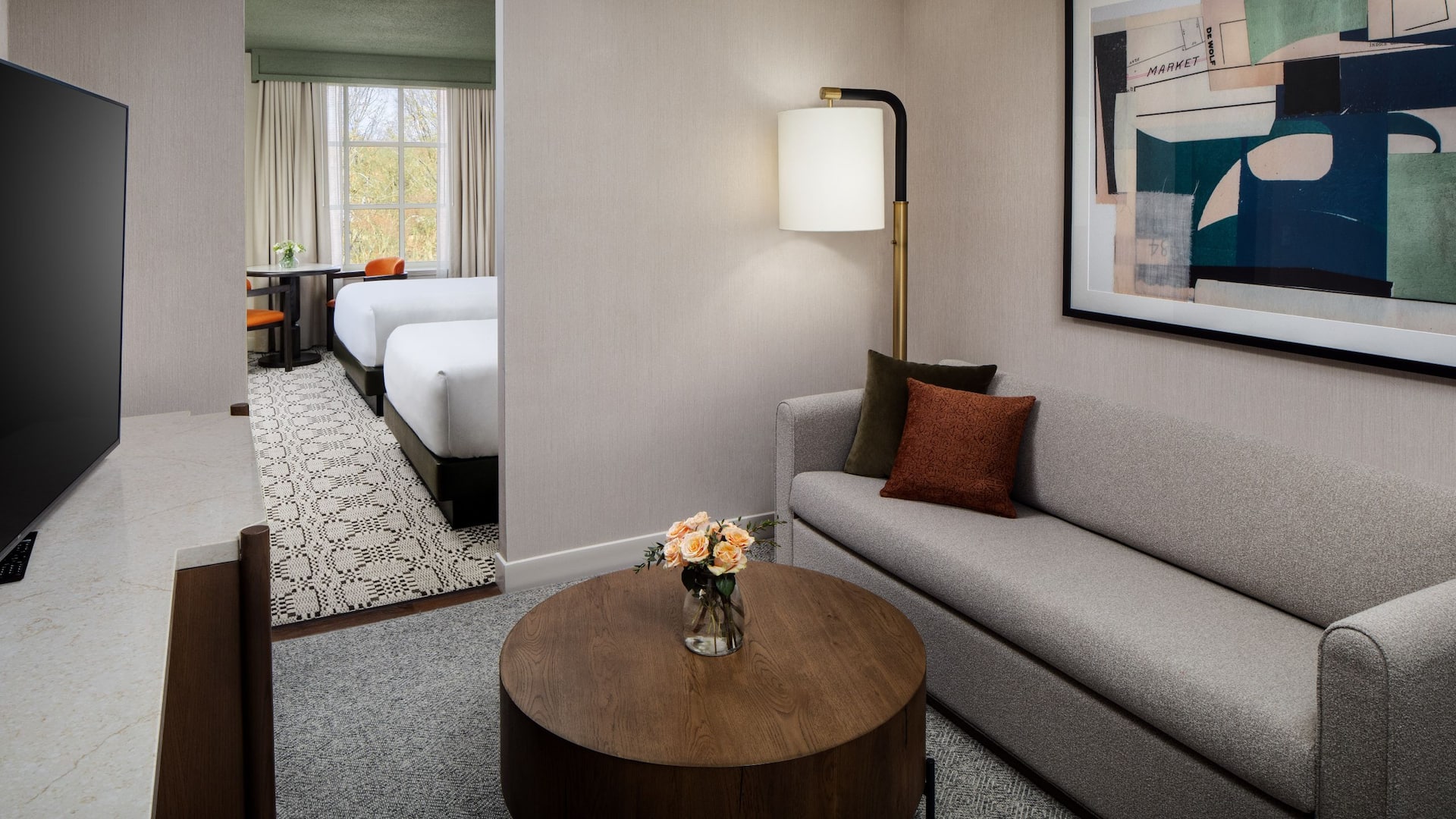 第 2，共 3 Hyatt Regency Greenwich Double Deluxe Living Room