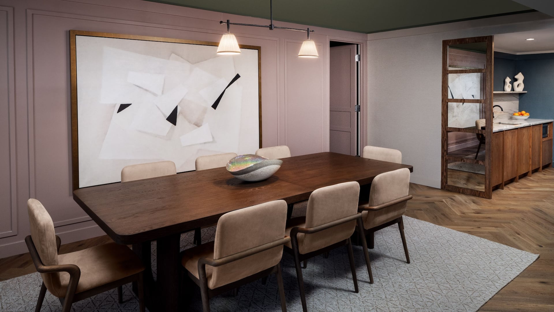第 2，共 4 Hyatt Regency Greenwich Presidential Suite Dining Room