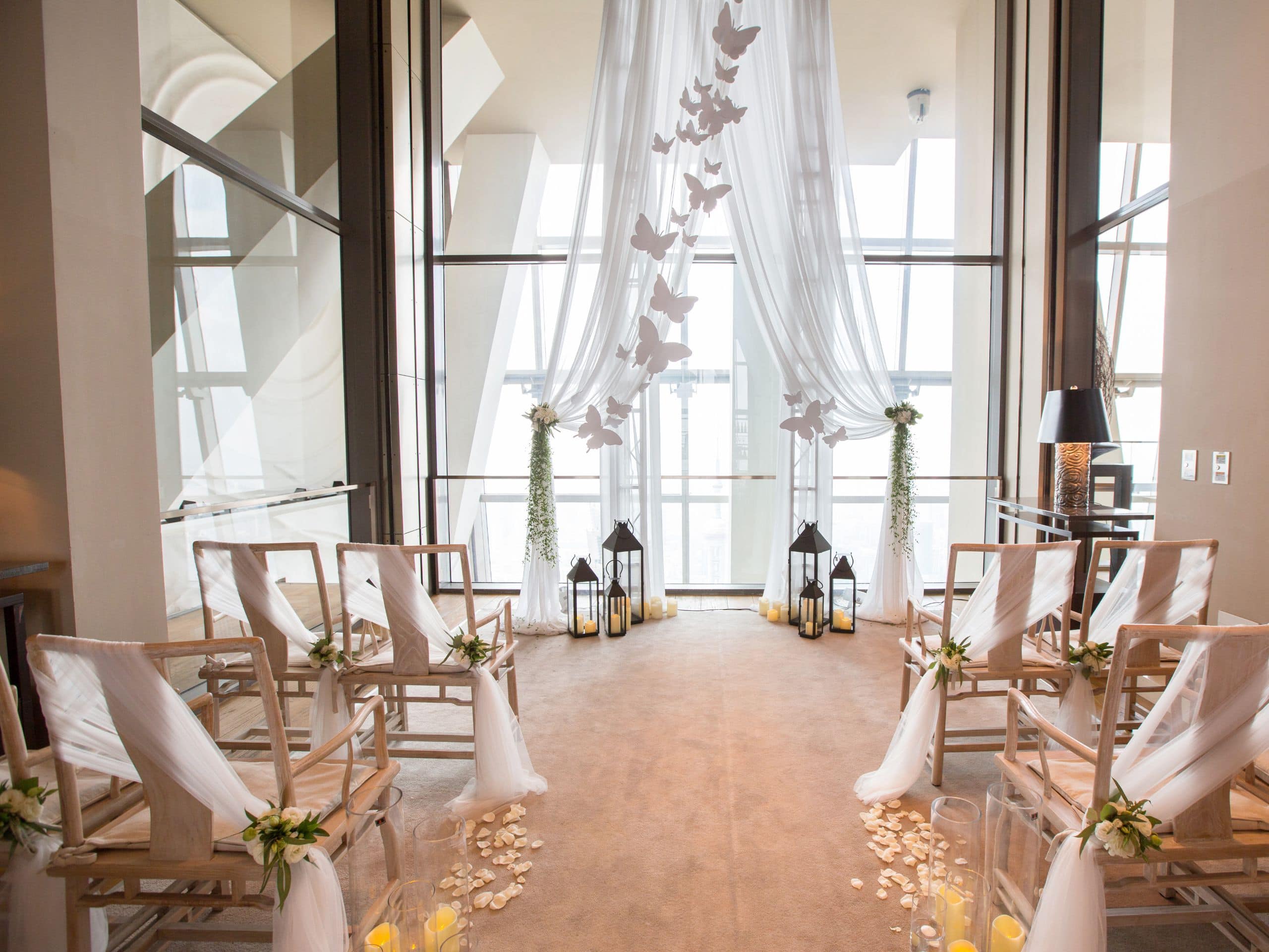 Park Hyatt Shanghai West House Wedding Ceremony Aisle