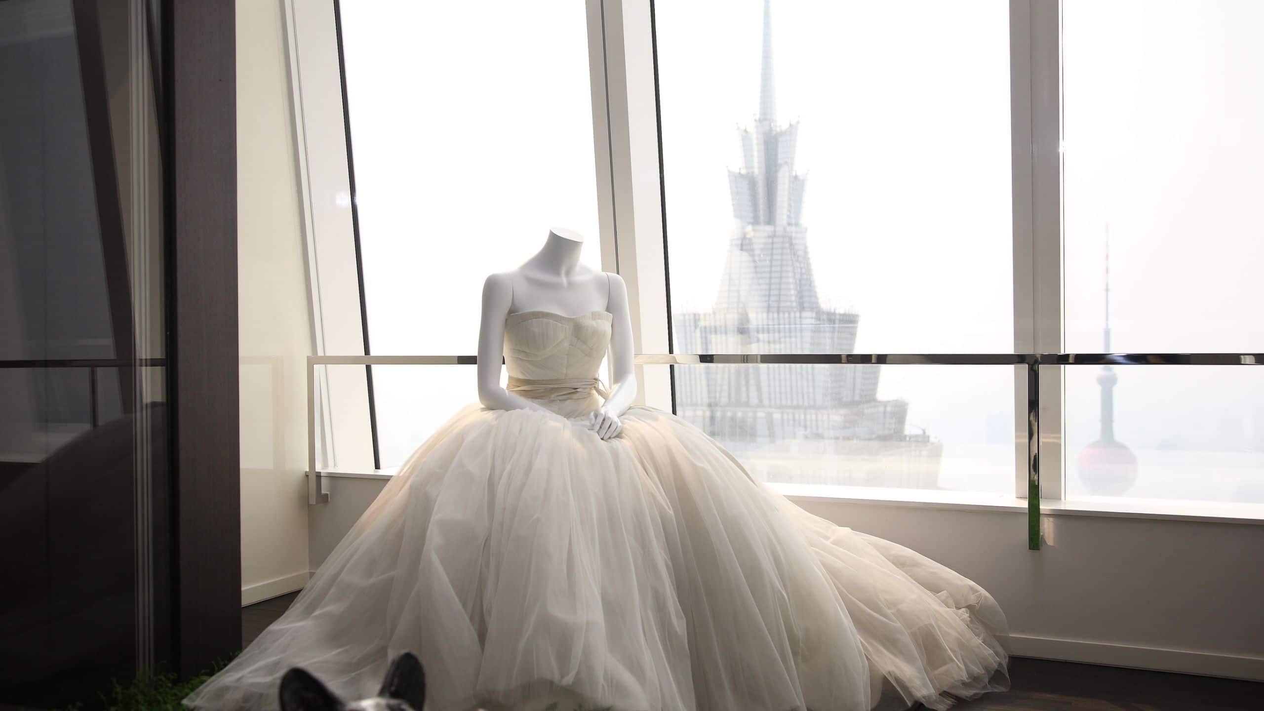 Park Hyatt Shanghai Wedding Dress In Suite