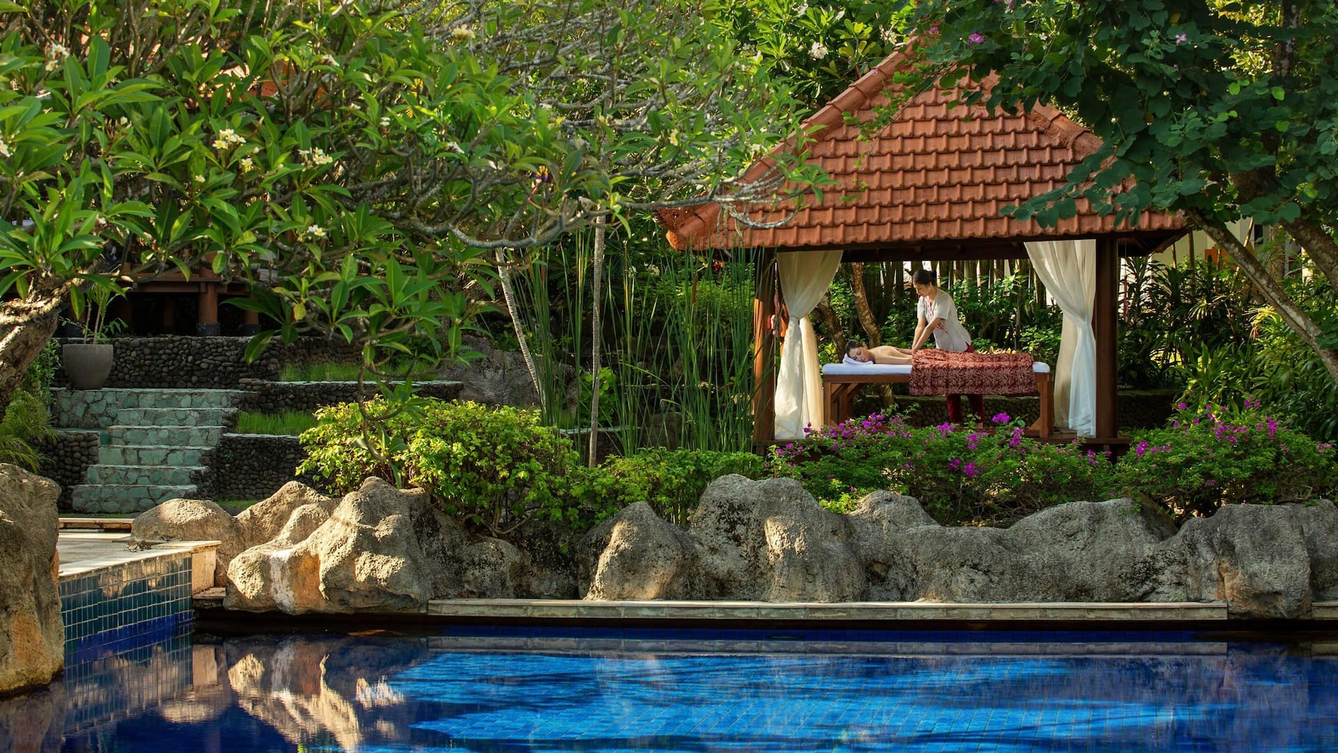 Grand Hyatt Bali Gazebo Massage Poolside