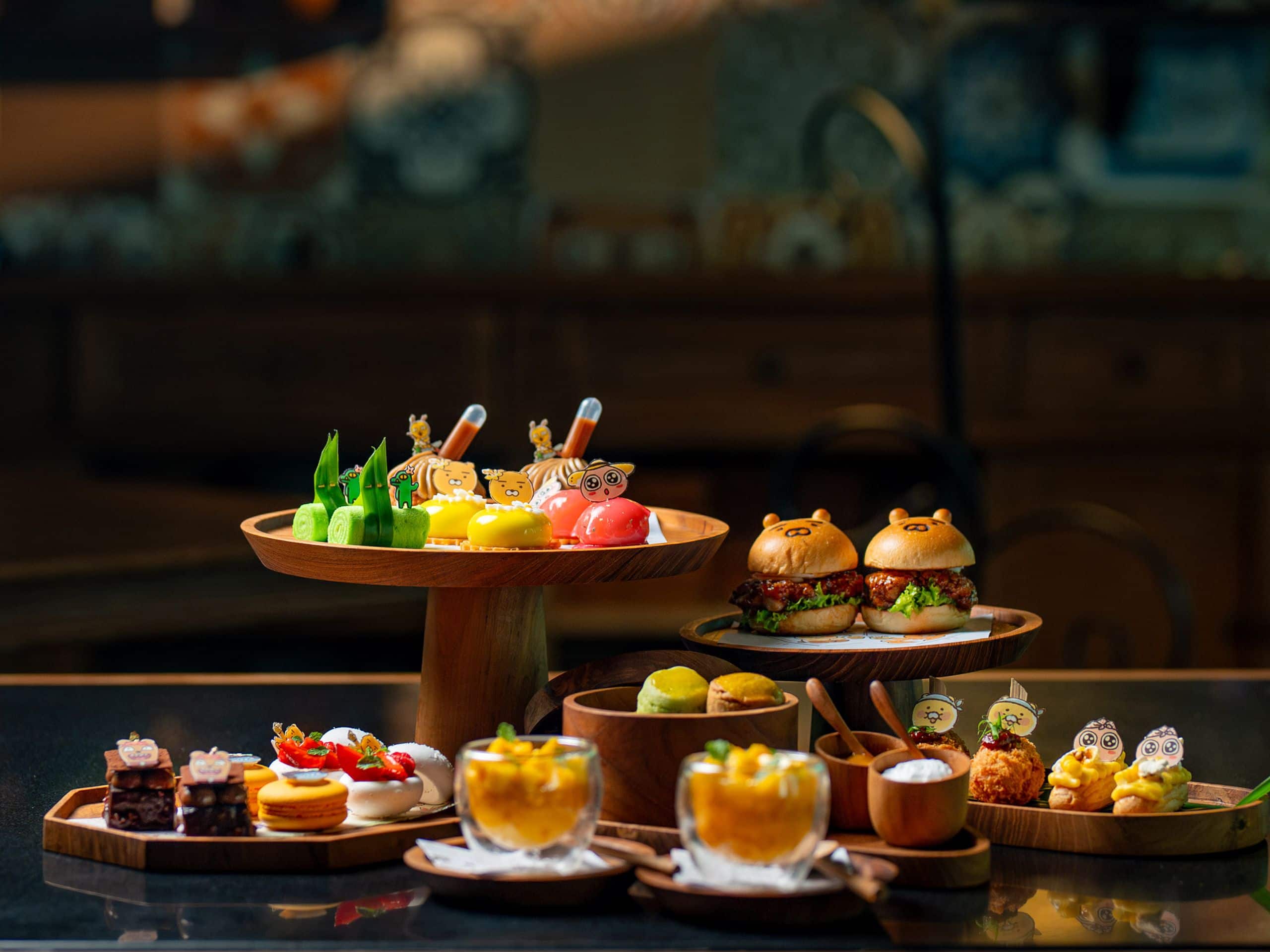Andaz Bali Kakao Friends Afternoon Tea Set Display