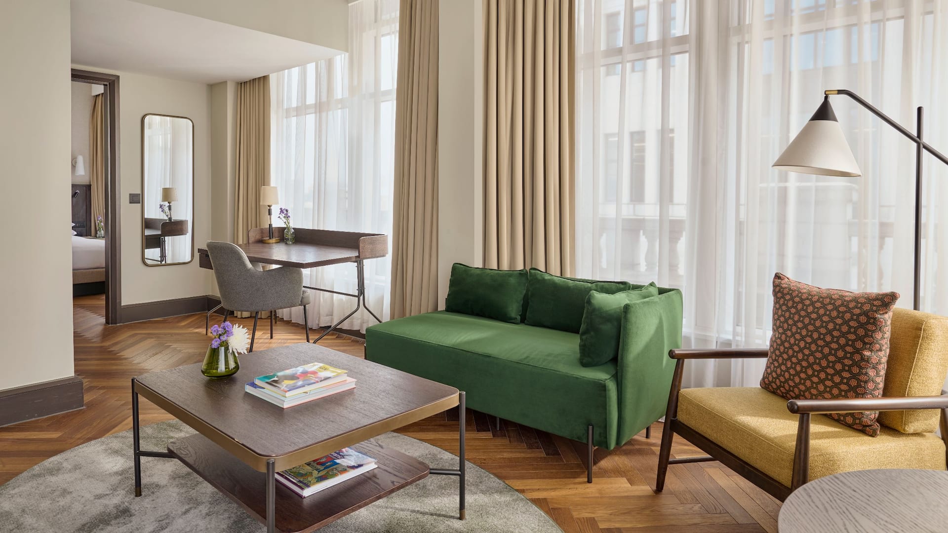 Hyatt Regency London Blackfriars Executive Suite Living Room Sofa