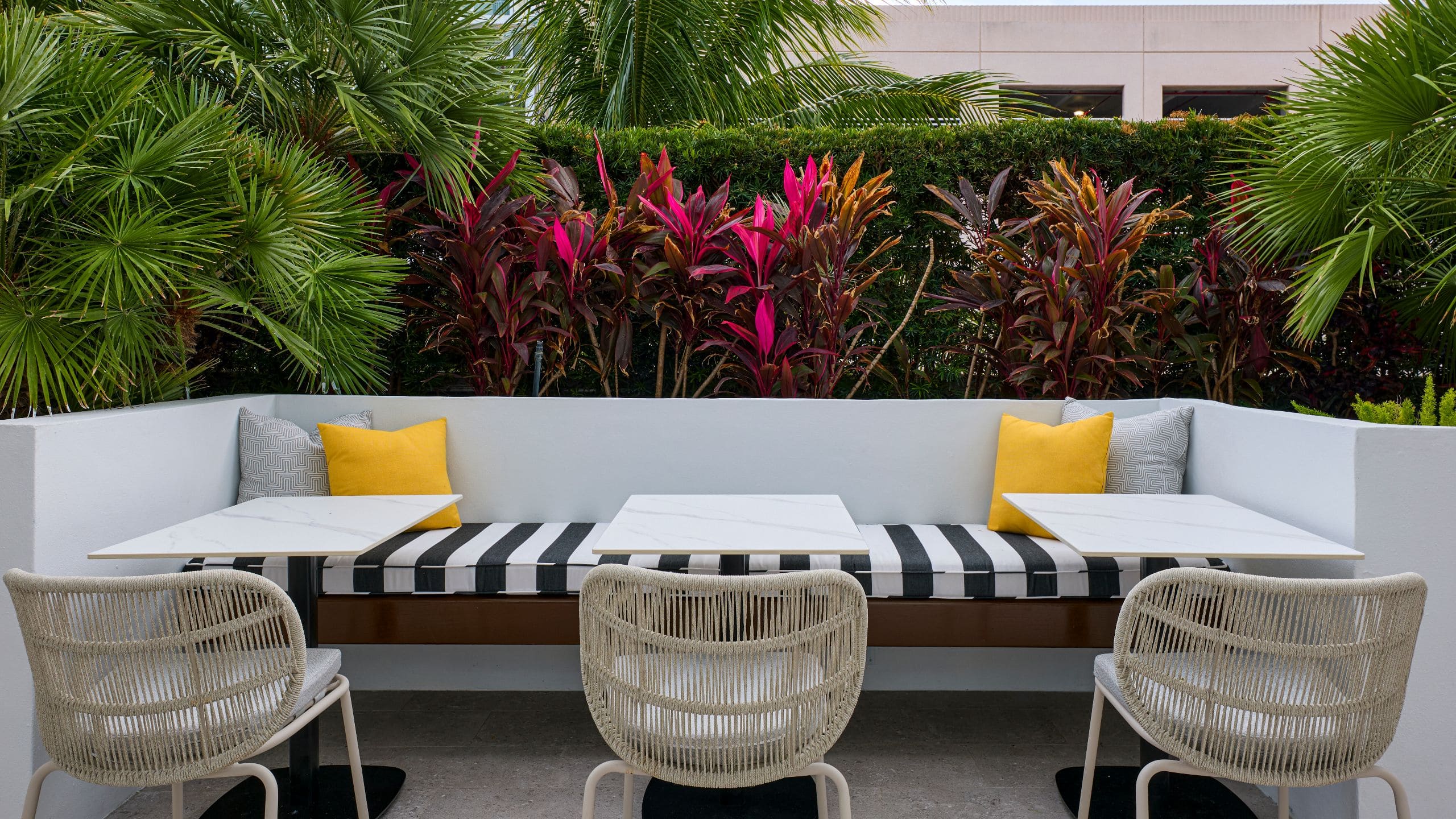 Hyatt Centric South Beach Miami Patio Booth Seating