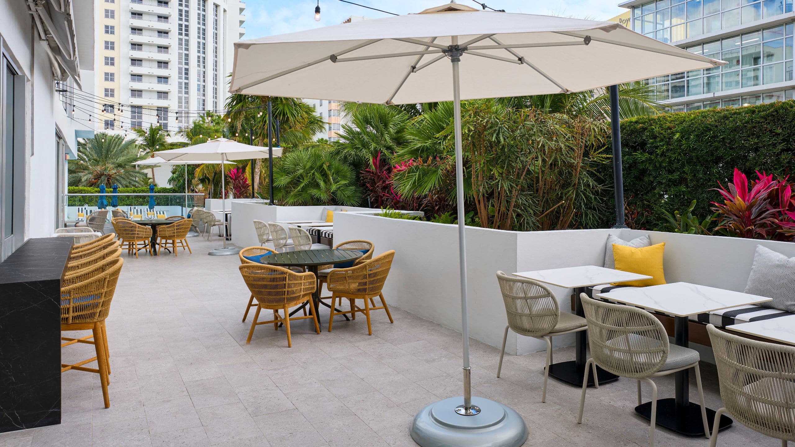 Hyatt Centric South Beach Miami Patio Seating Detail