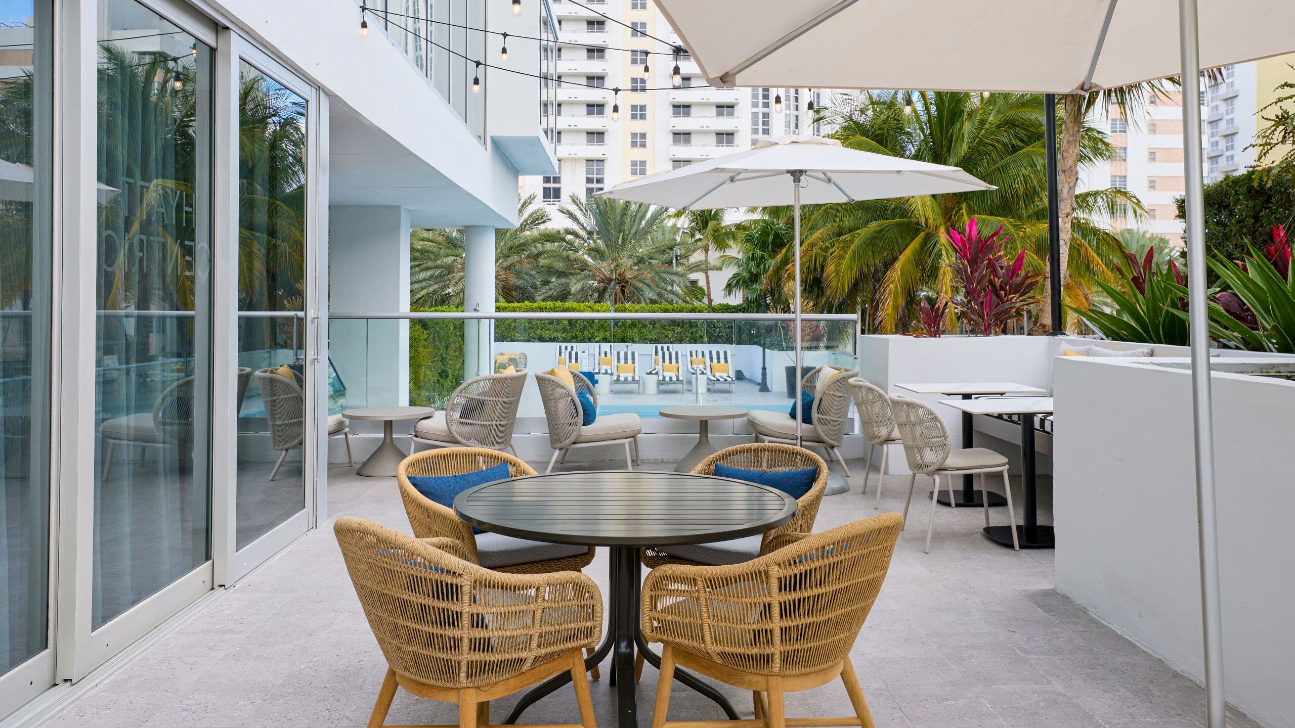 Hyatt Centric South Beach Miami Pool Deck Patio Seating