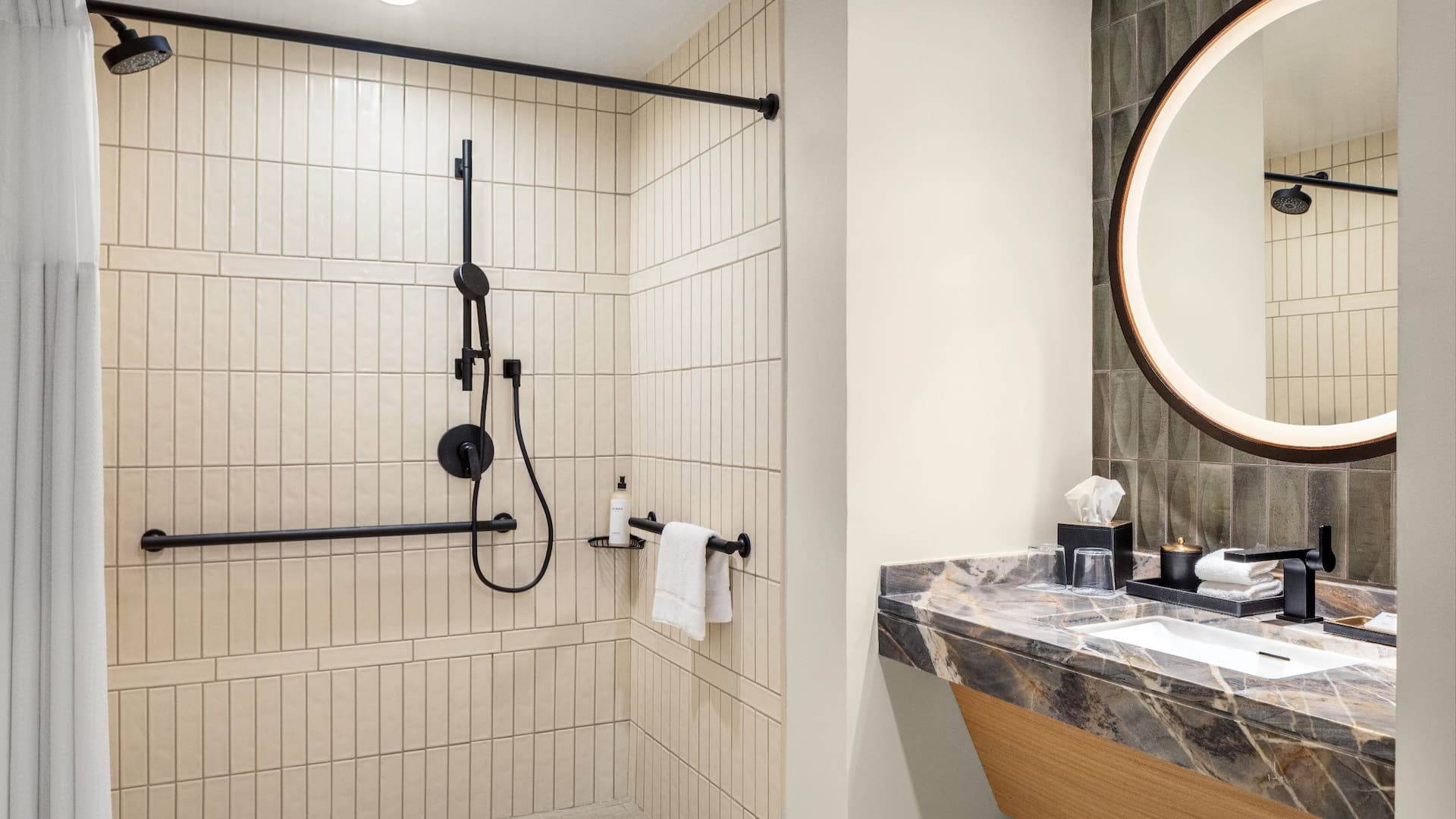 2 of 3 Grand Hyatt Scottsdale Resort Accessible Bathroom