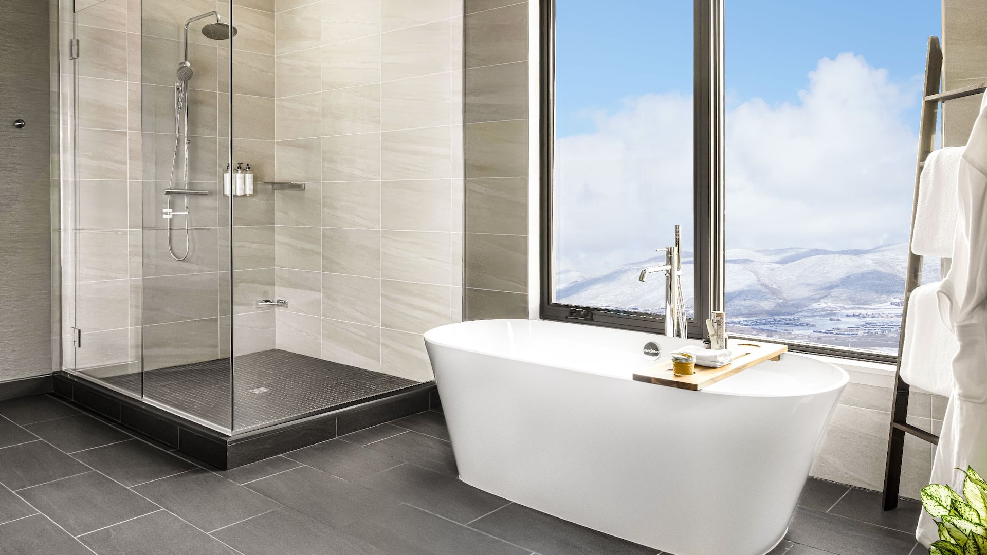 8 of 8 Grand Hyatt Deer Valley Presidential Suite Master Bath Wide